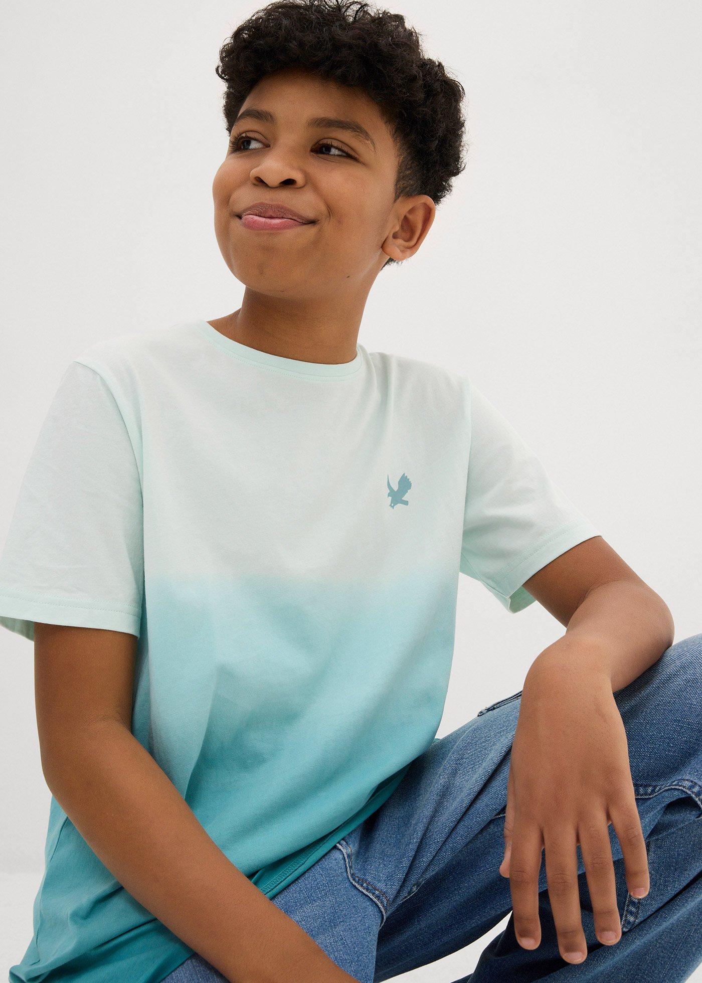 T-shirt w cieniowanym kolorze, z czystej bawełny organicznej - Bonprix