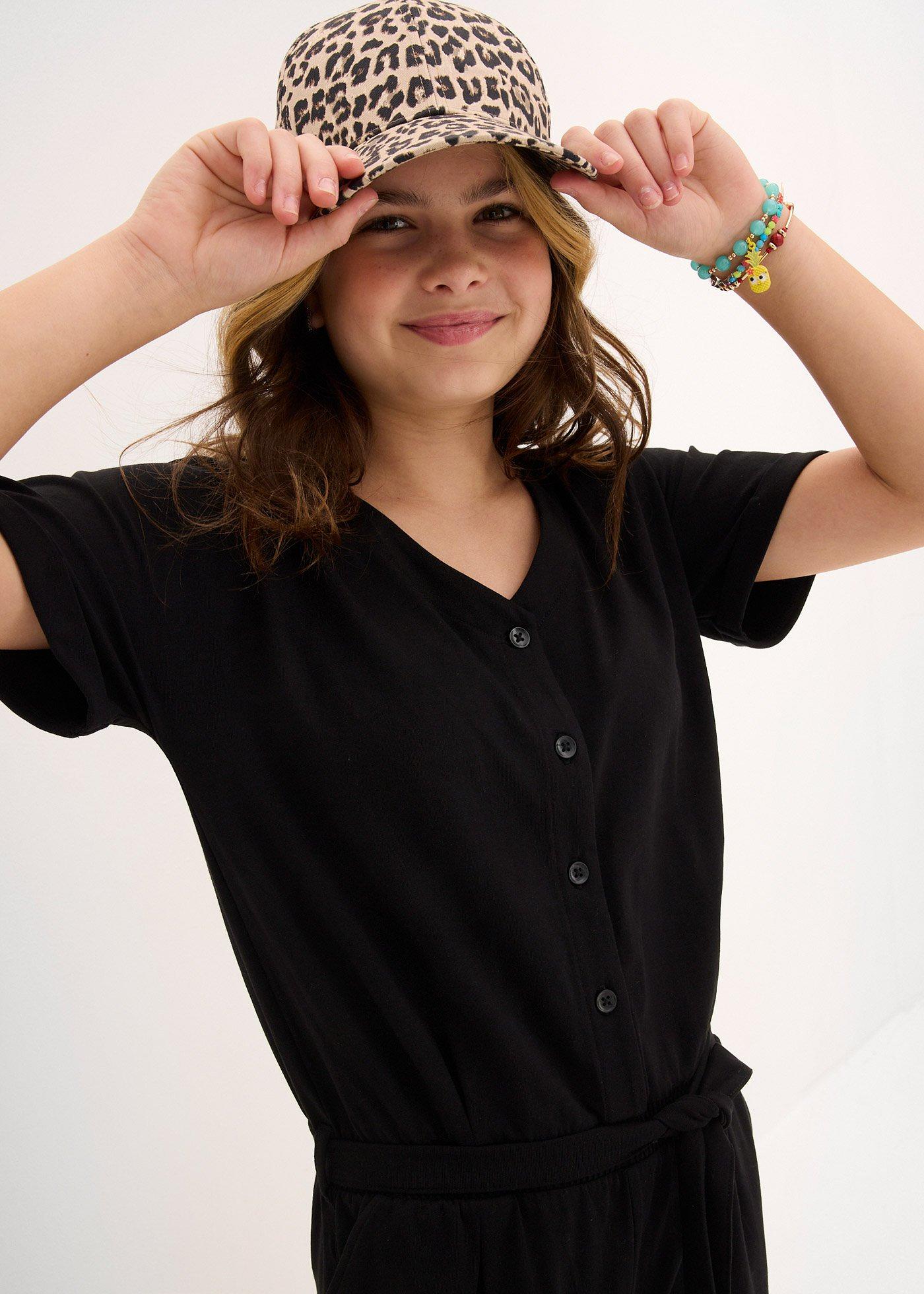 Dżersejowy kombinezon z bawełny organicznej - Bonprix