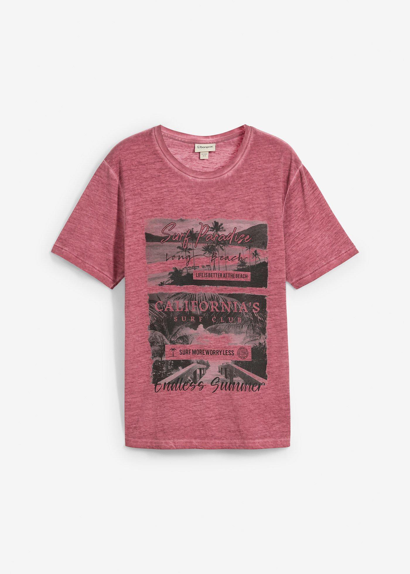 T-shirt aspect délavé en coton