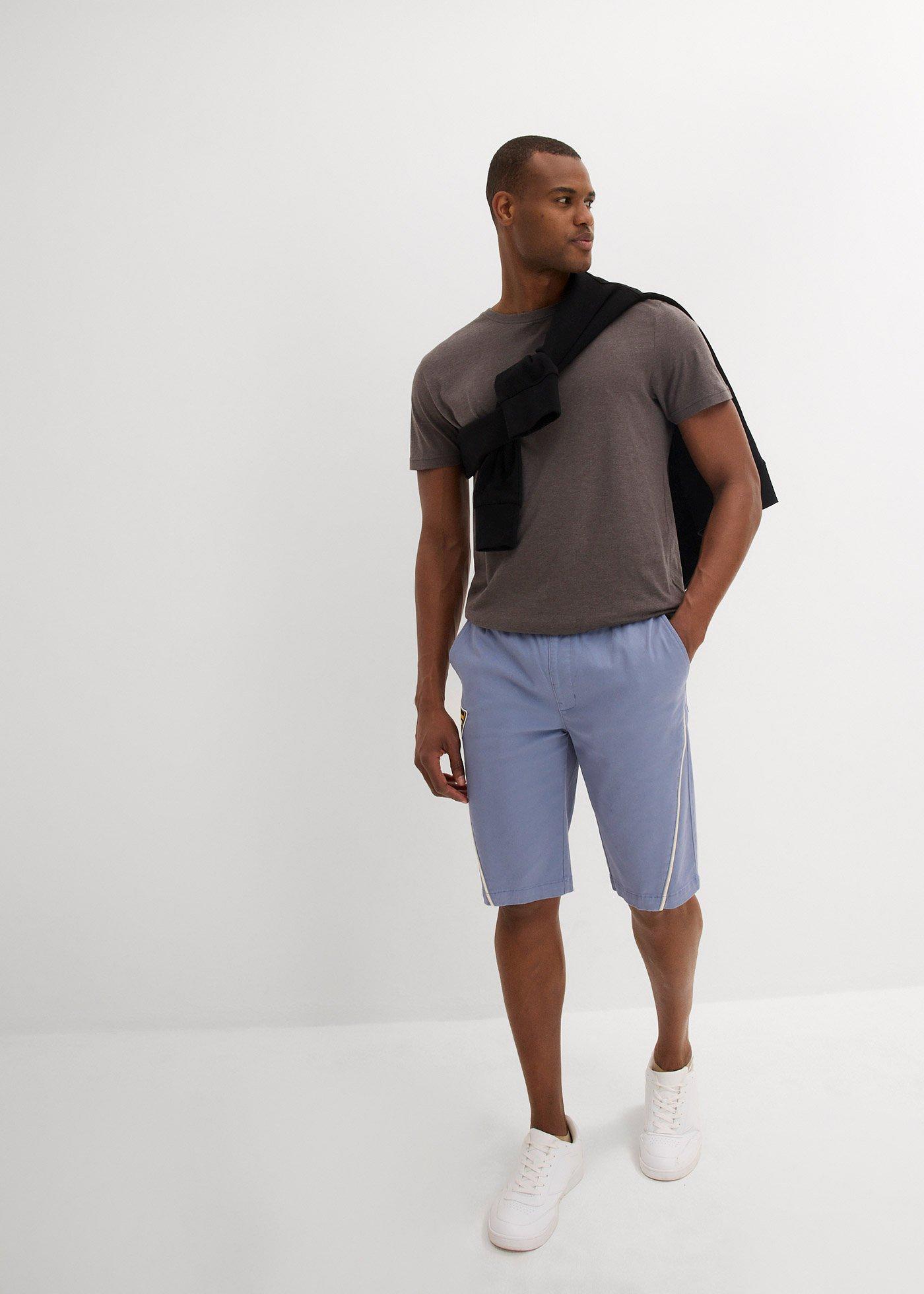 Bermudy z gumką w talii ze stretchem, loose fit - Bonprix