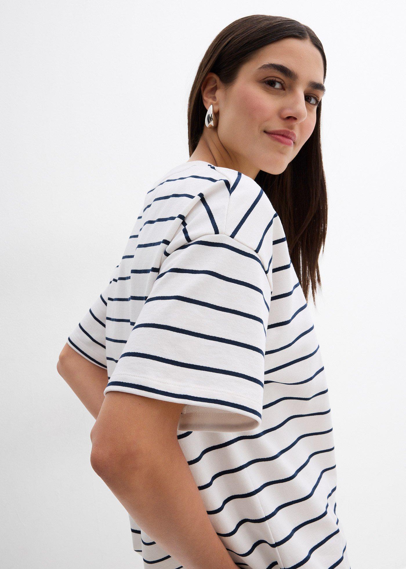 Bluza z miękkiego materiału z domieszką bawełny - Bonprix