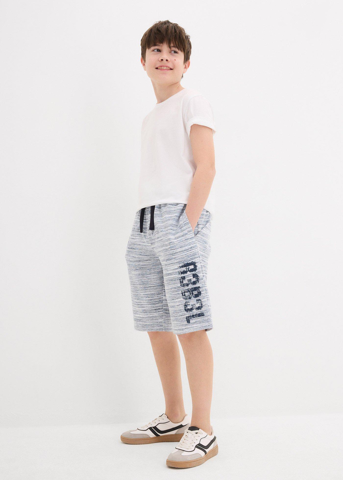 Bermudy dresowe z miękkiej mieszanki bawełny - Bonprix