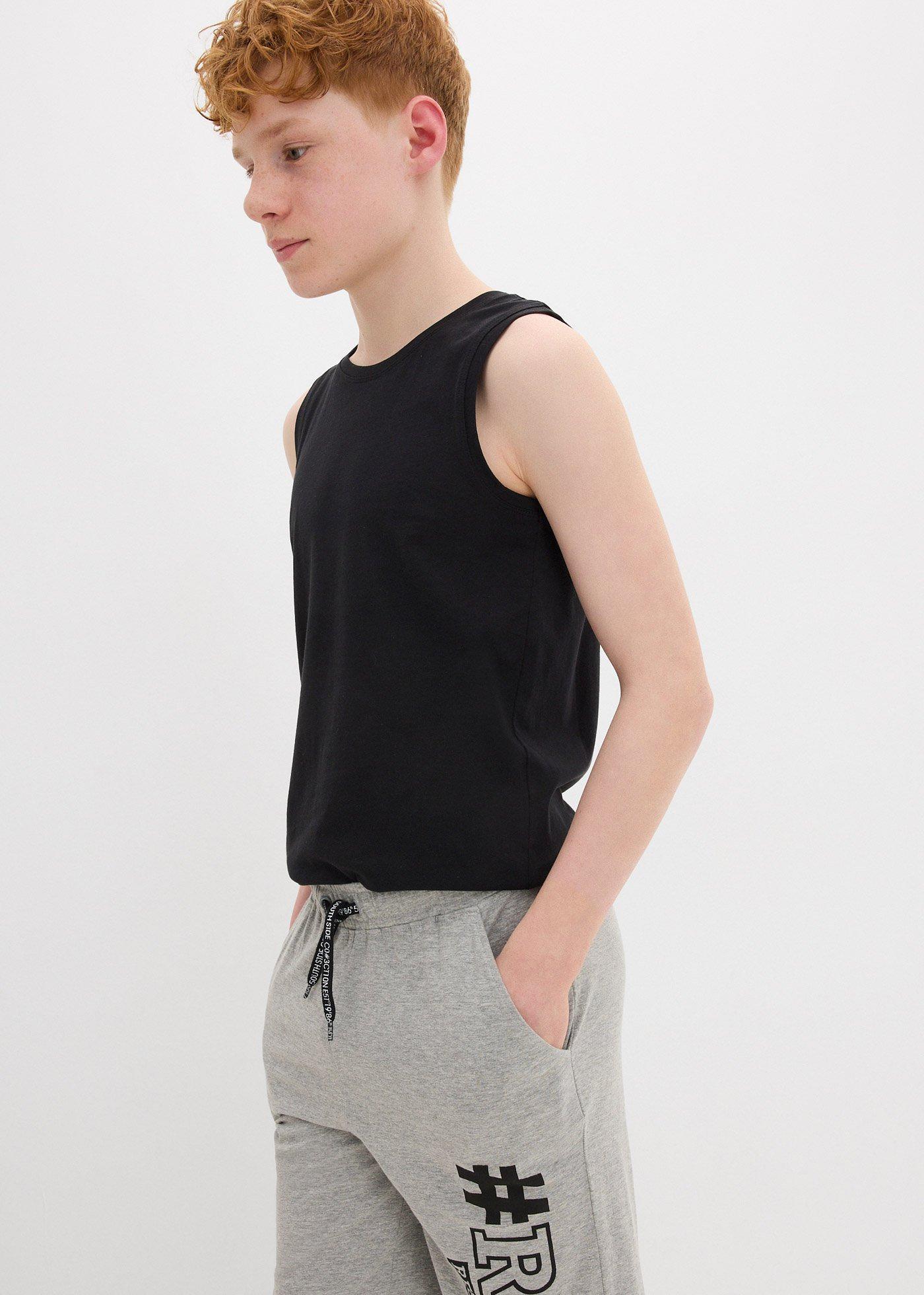 Bermudy shirtowe chłopięce (2 pary) - Bonprix