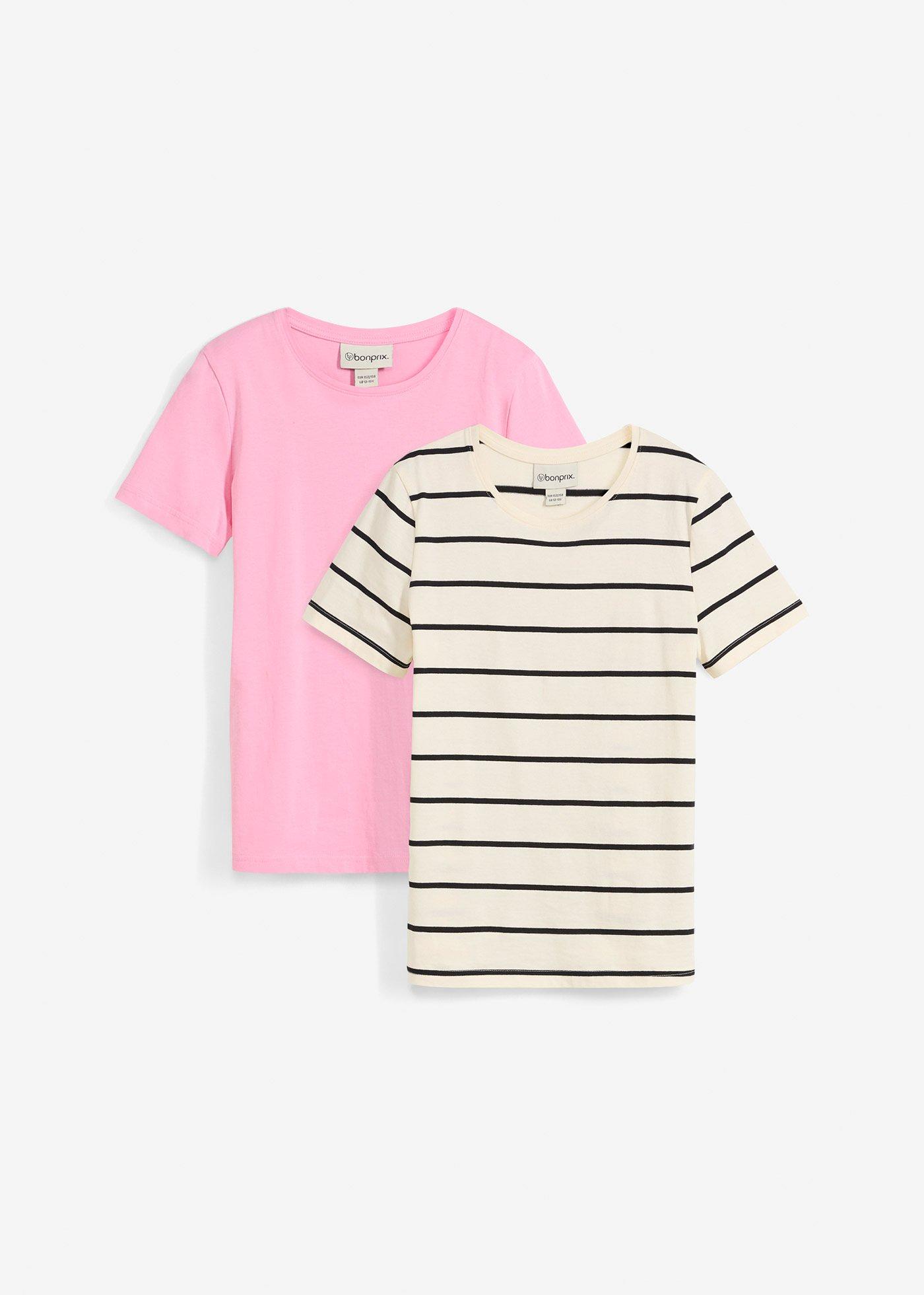 T-shirt z czystej bawełny organicznej  (2 szt.) - Bonprix