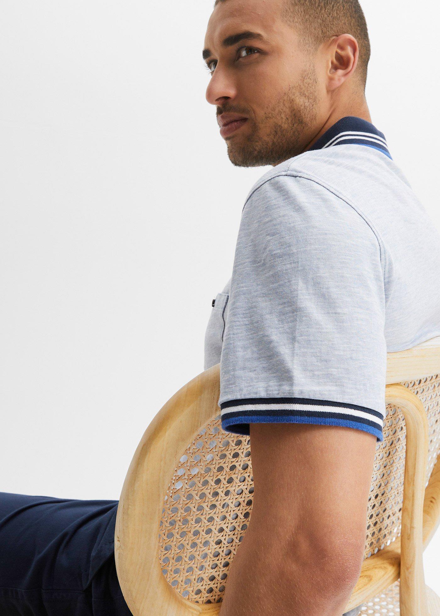 Koszulka polo z czystej bawełny - Bonprix