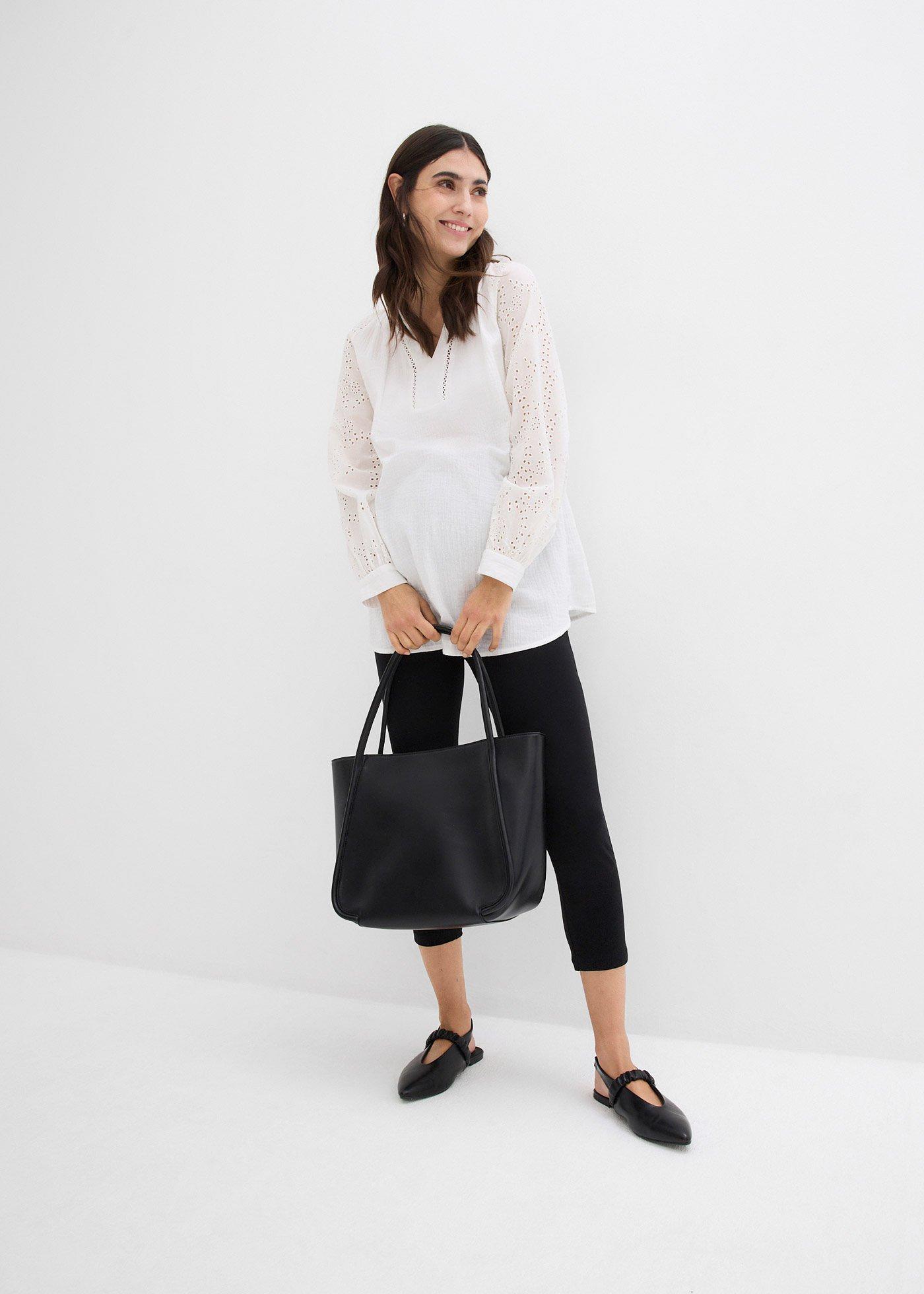 Legginsy ciążowe rybaczki (2 pary) - Bonprix