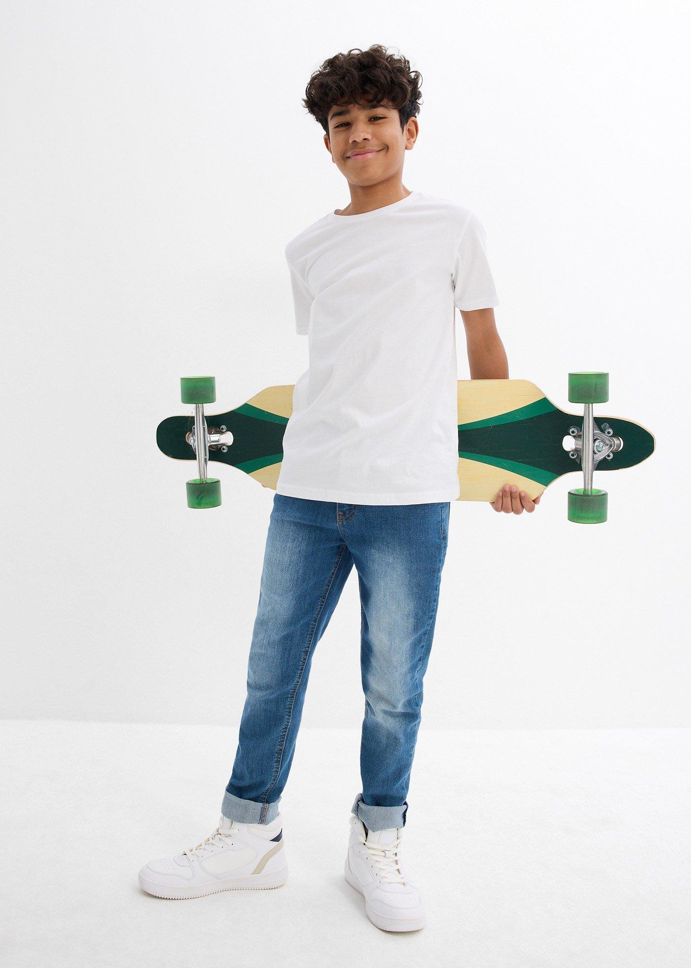 T-shirt (5 szt.) z czystej bawełny - Bonprix