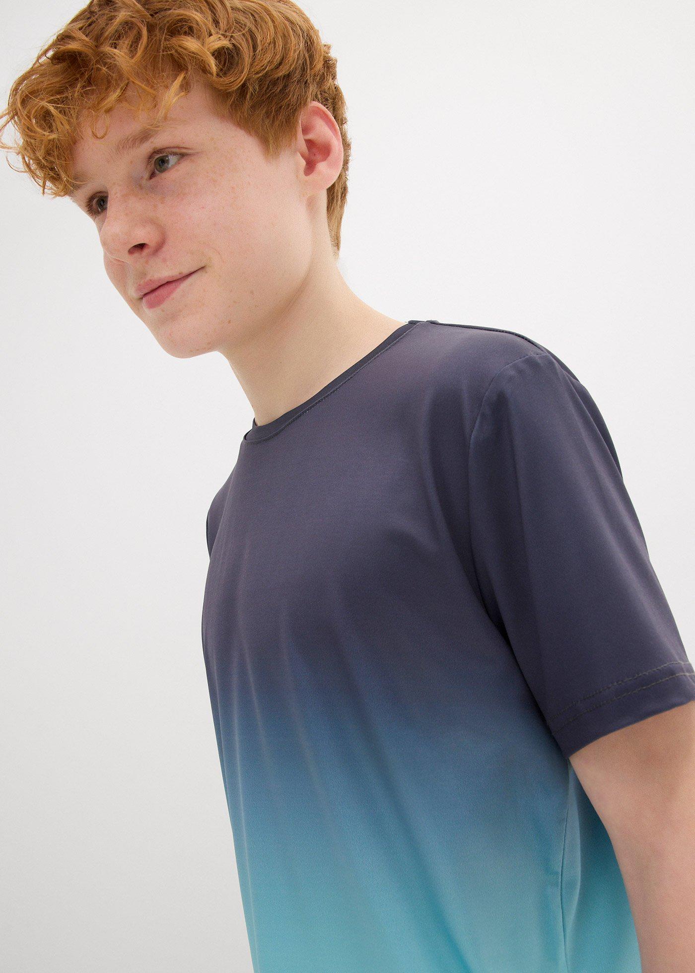 Shirt sportowy w cieniowanym kolorze - Bonprix