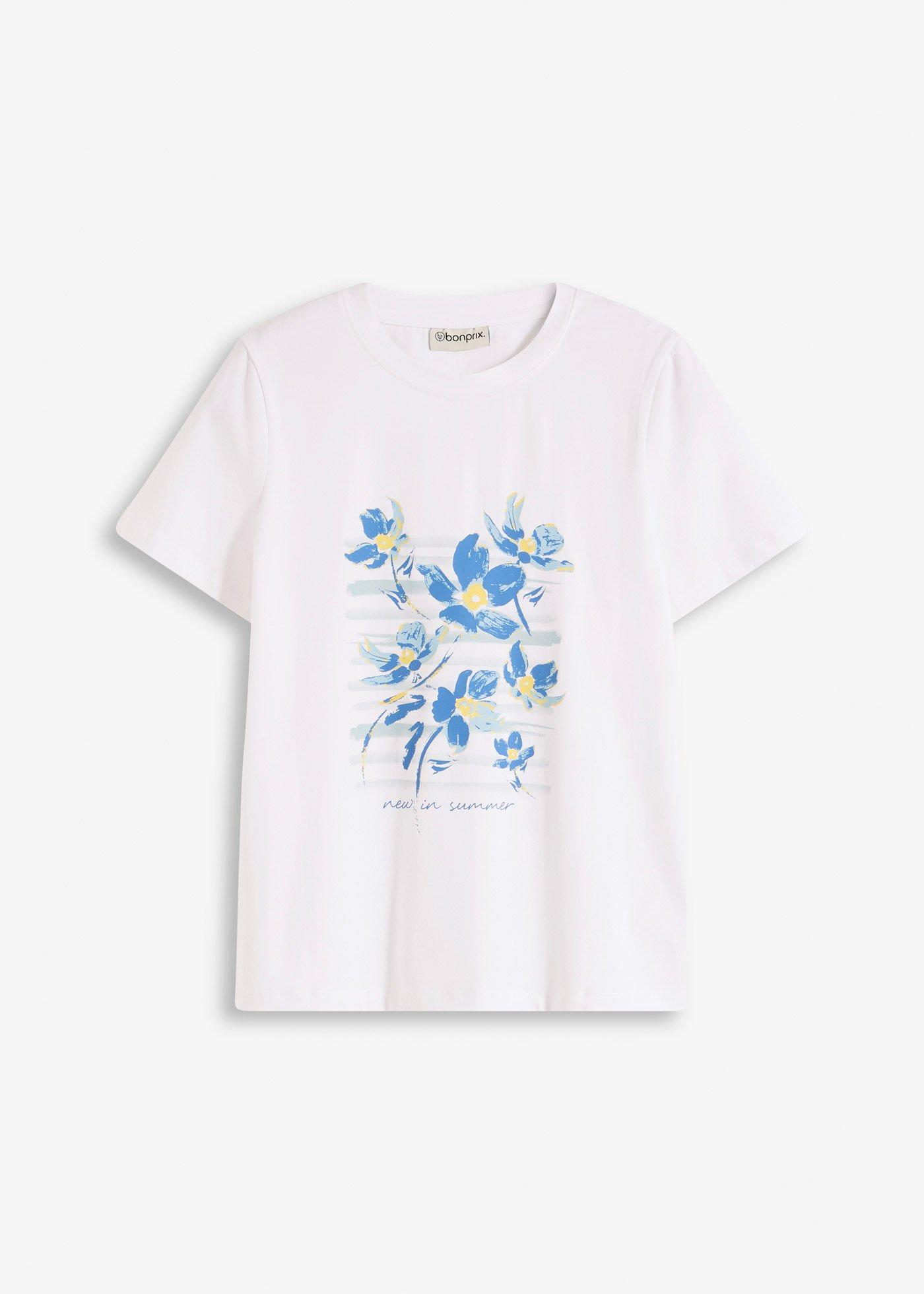 T-shirt van stretch katoenmix