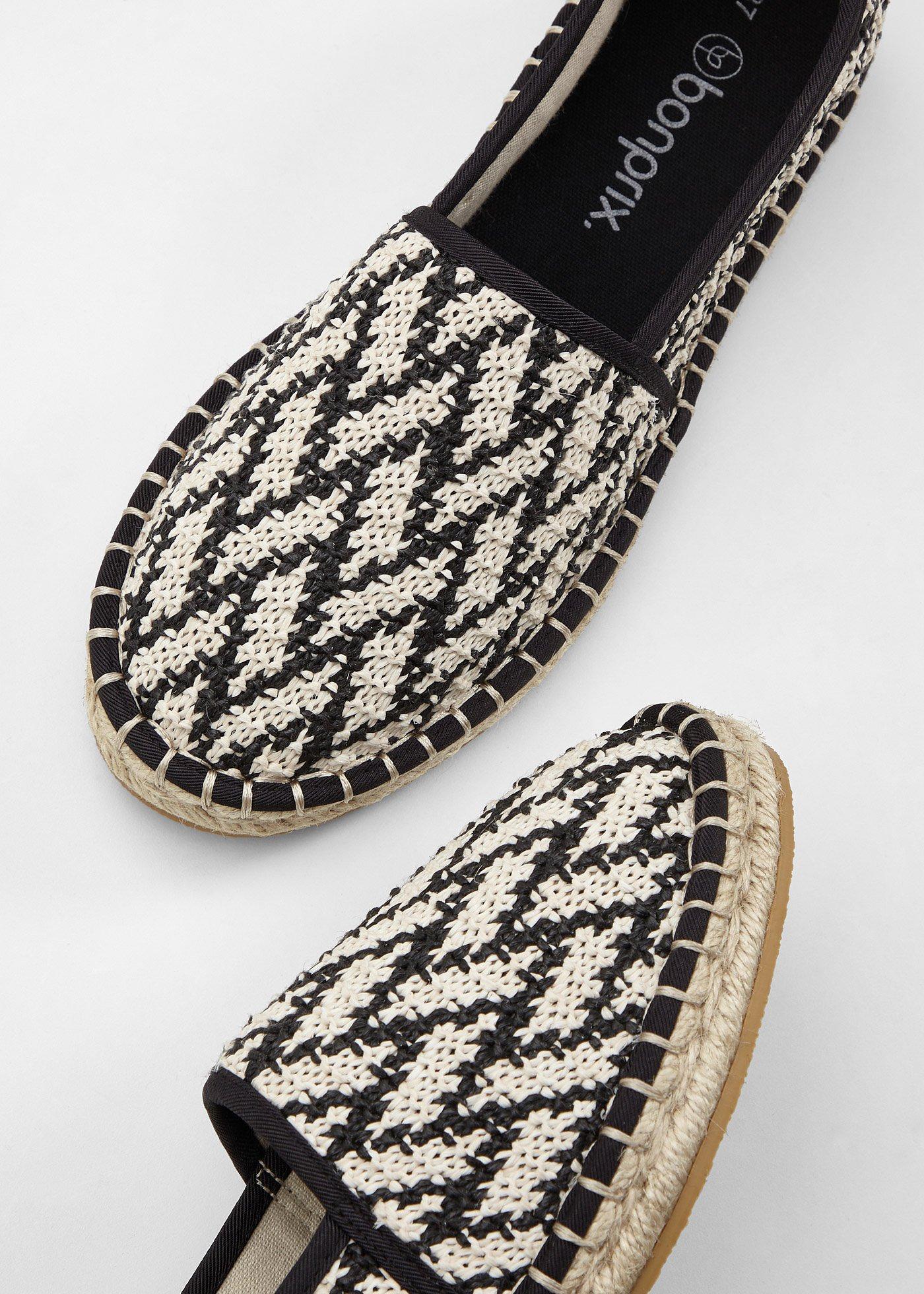 Espadryle z efektem rafii - Bonprix