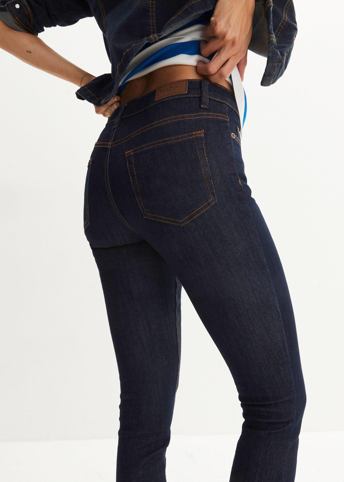 Dżinsy ze stretchem skinny, mid waist - Bonprix