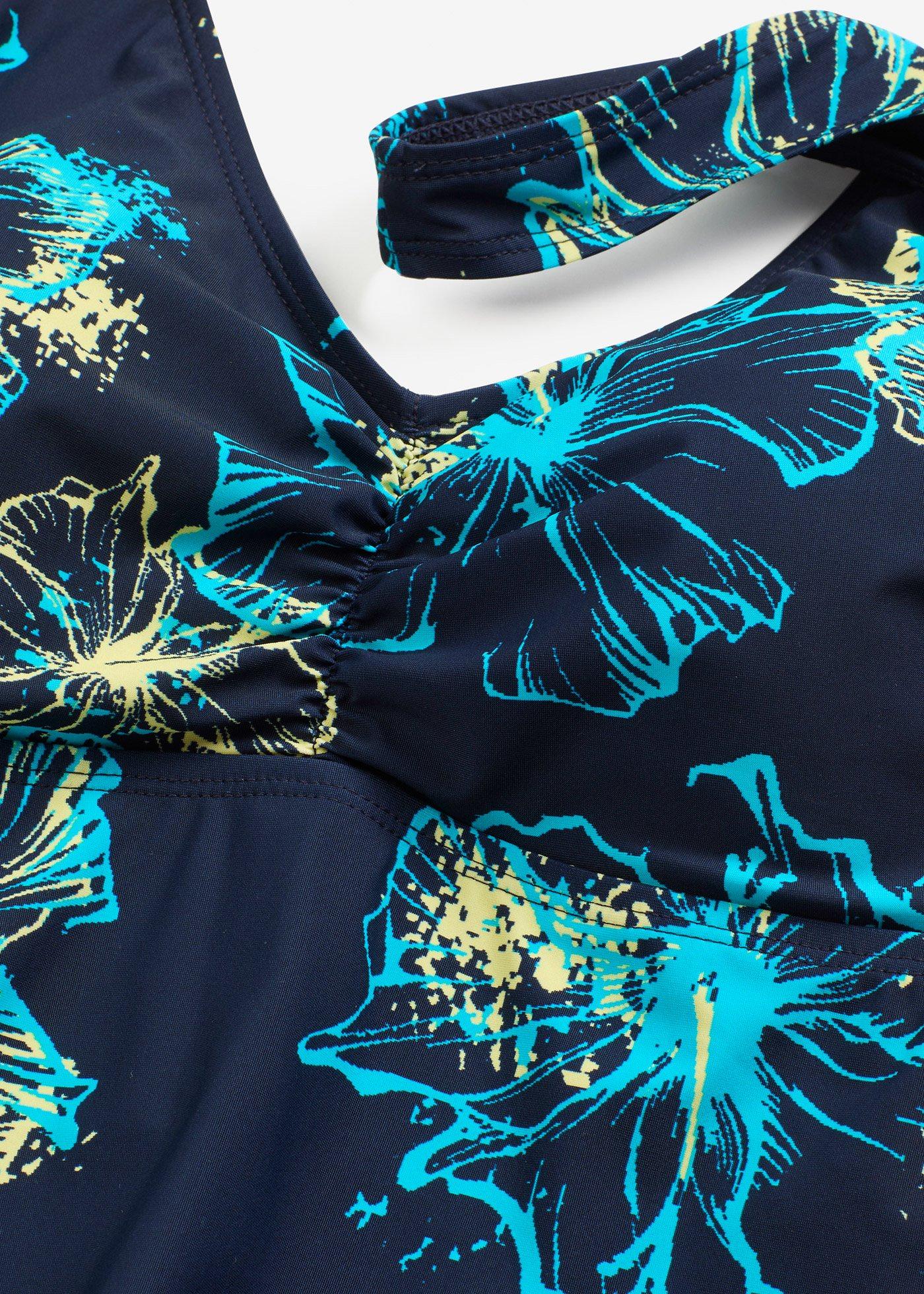 Sukienka kąpielowa shape z dekoltem w serek, średni stopień modelowania sylwetki - Bonprix