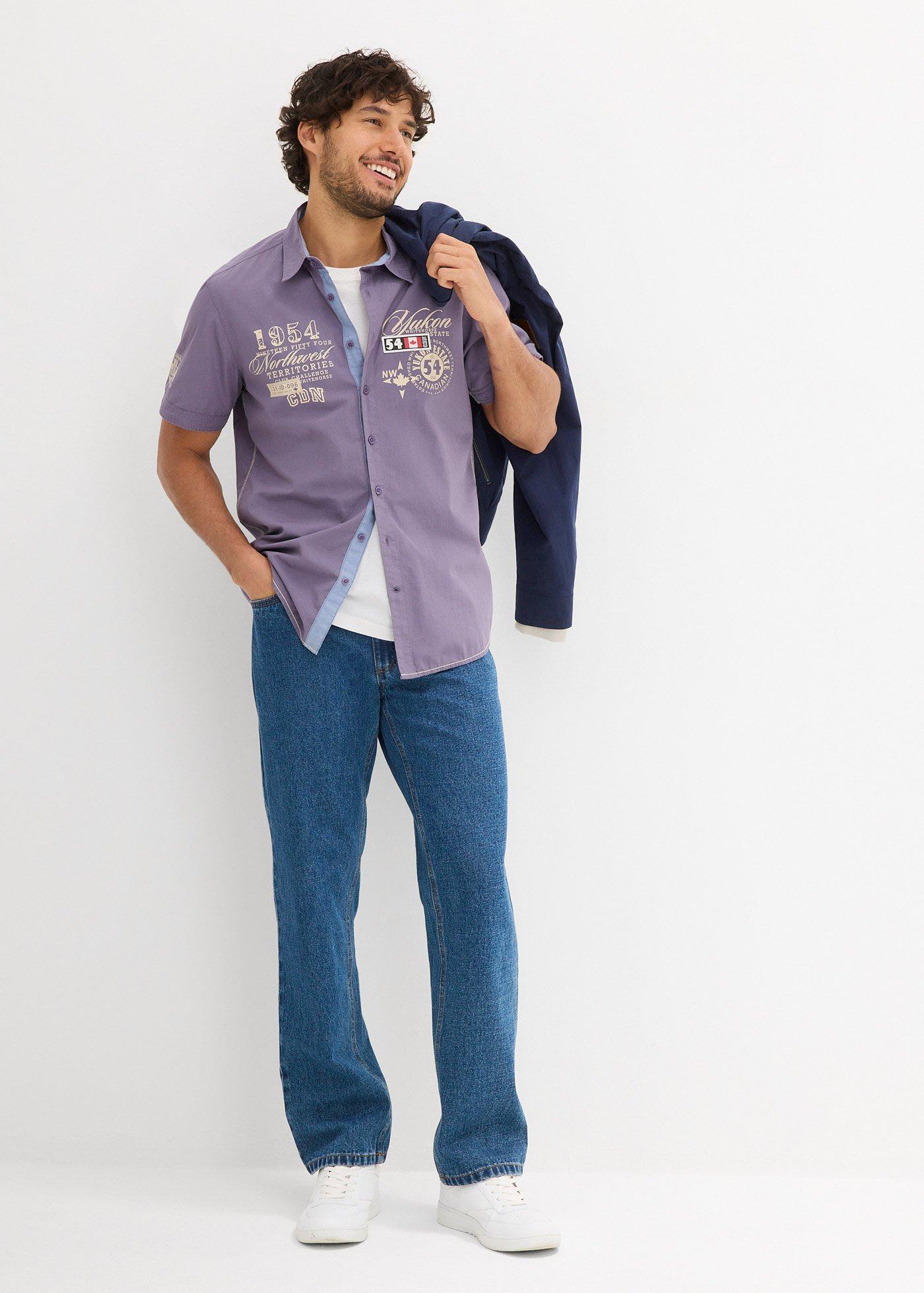 Koszula z krótkim rękawem, Slim Fit - Bonprix