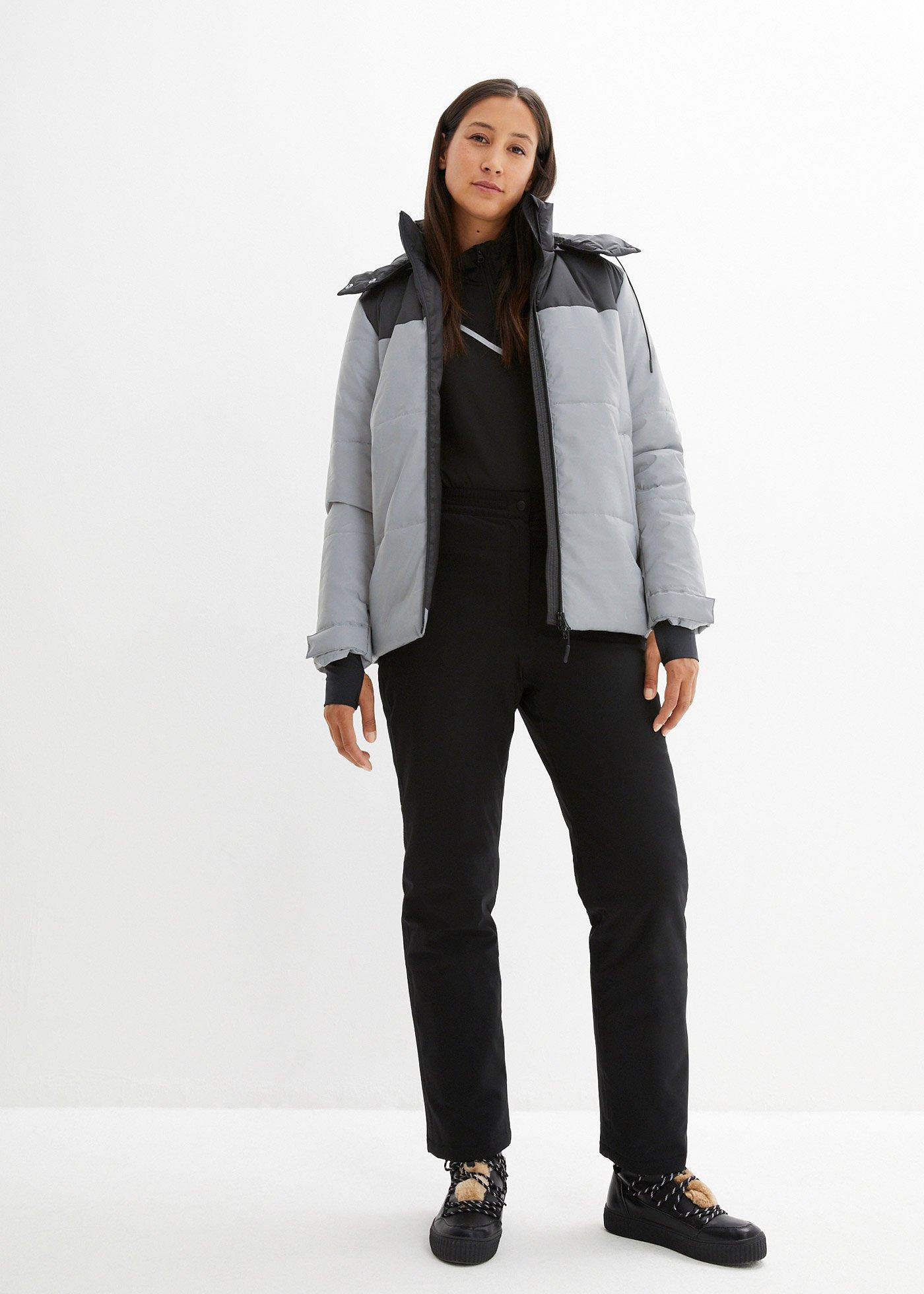 Kurtka pikowana funkcyjna, odblaskowa - Bonprix