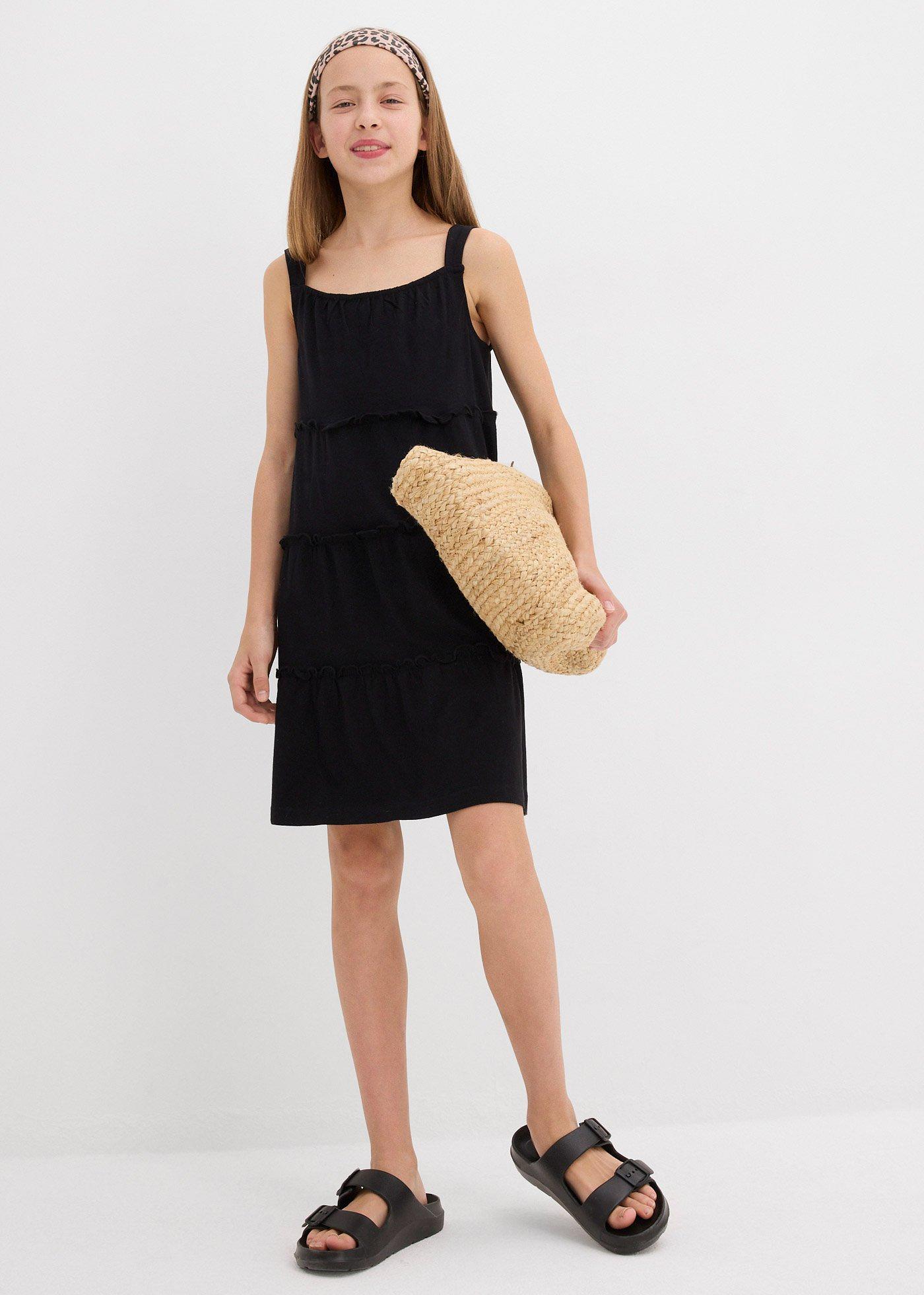 Sukienka na ramiączkach z czystej bawełny organicznej - Bonprix