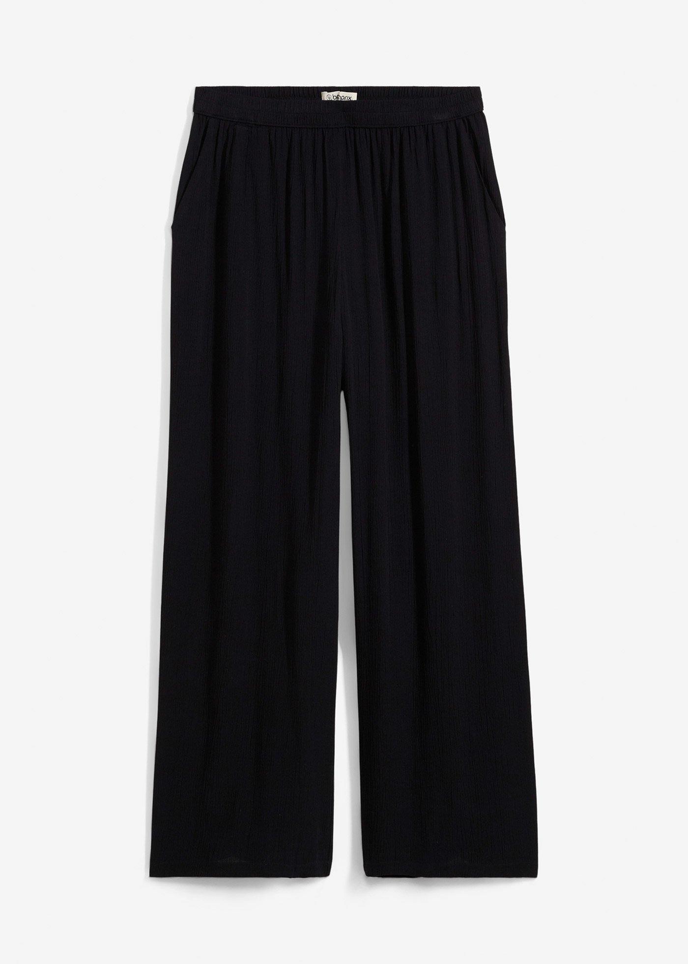 Pantaloni palazzo din viscoză moale