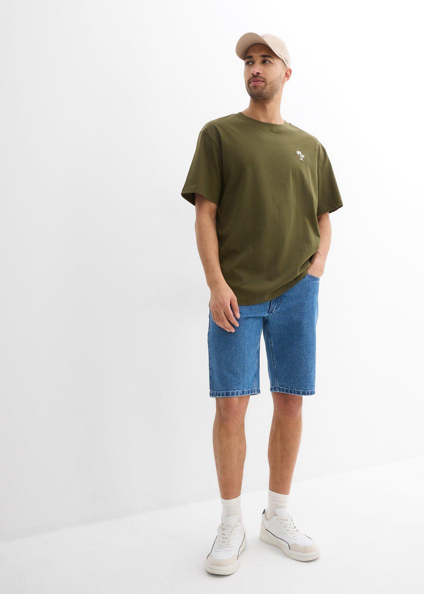 T-shirt z nadrukiem na plecach, luźny fason - Bonprix
