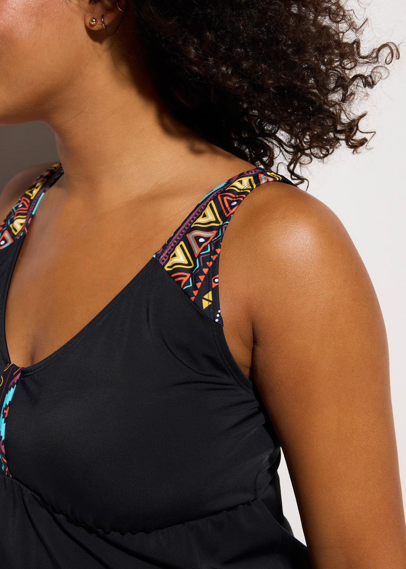 Sukienka kąpielowa, dłuższy rozmiar, z poliamidu z recyklingu - Bonprix