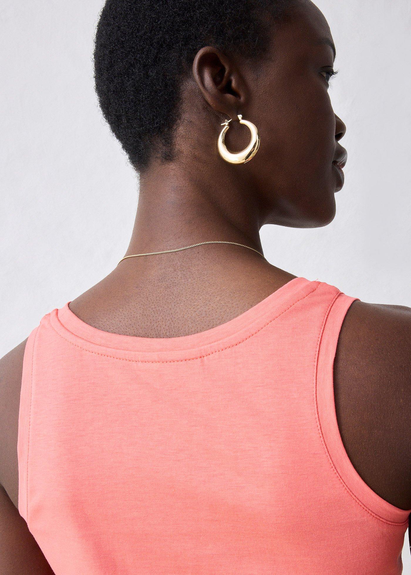 Tank top z dodatkiem jedwabiu - Bonprix