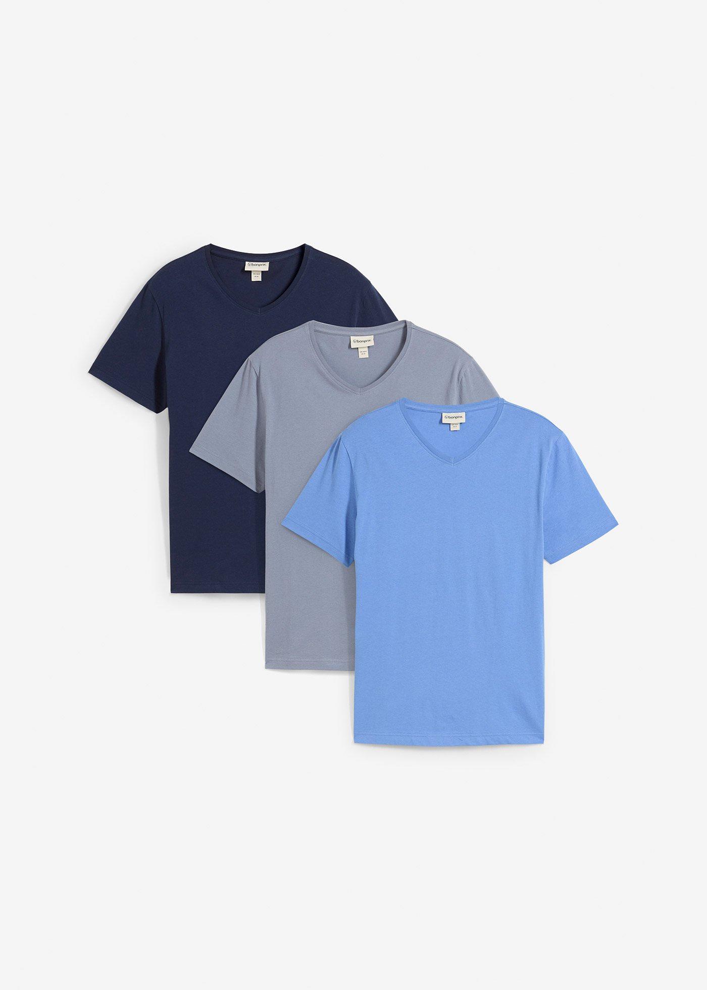Lot de 3 T-shirts col V