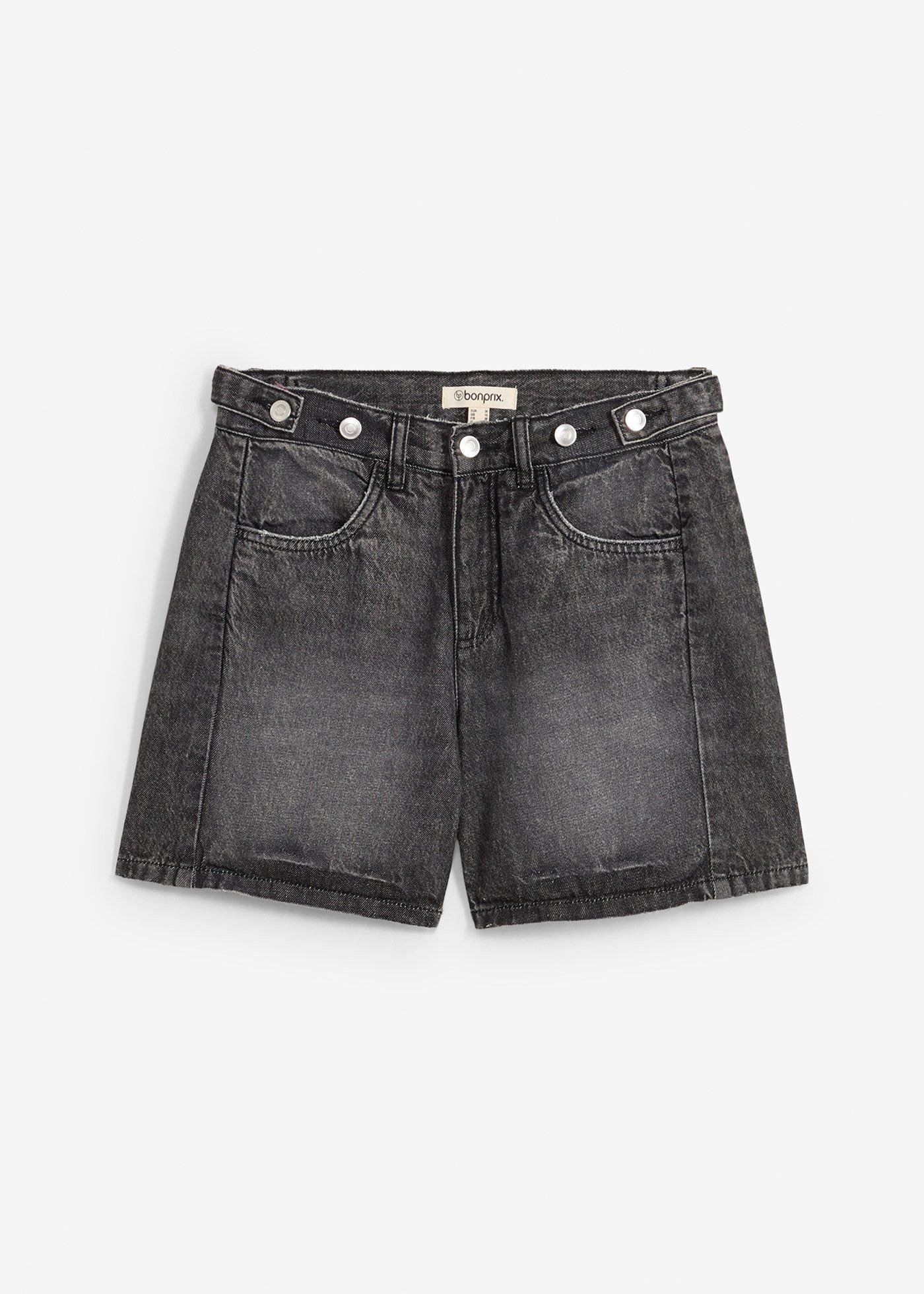 Pantaloni scurți de blugi Mid Waist, Low Stretch