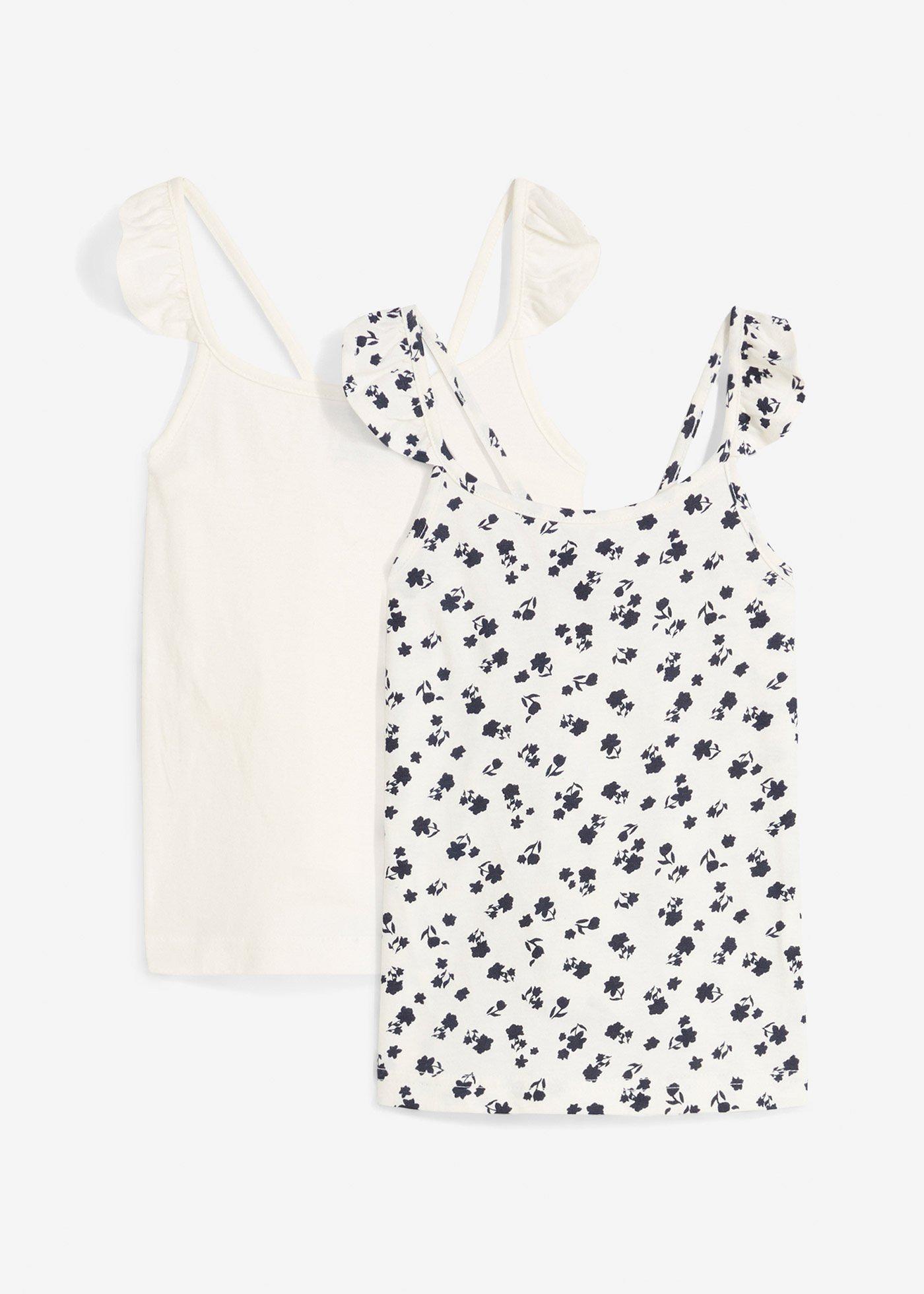 Top (2 szt.), z czystej  bawełny organicznej - Bonprix