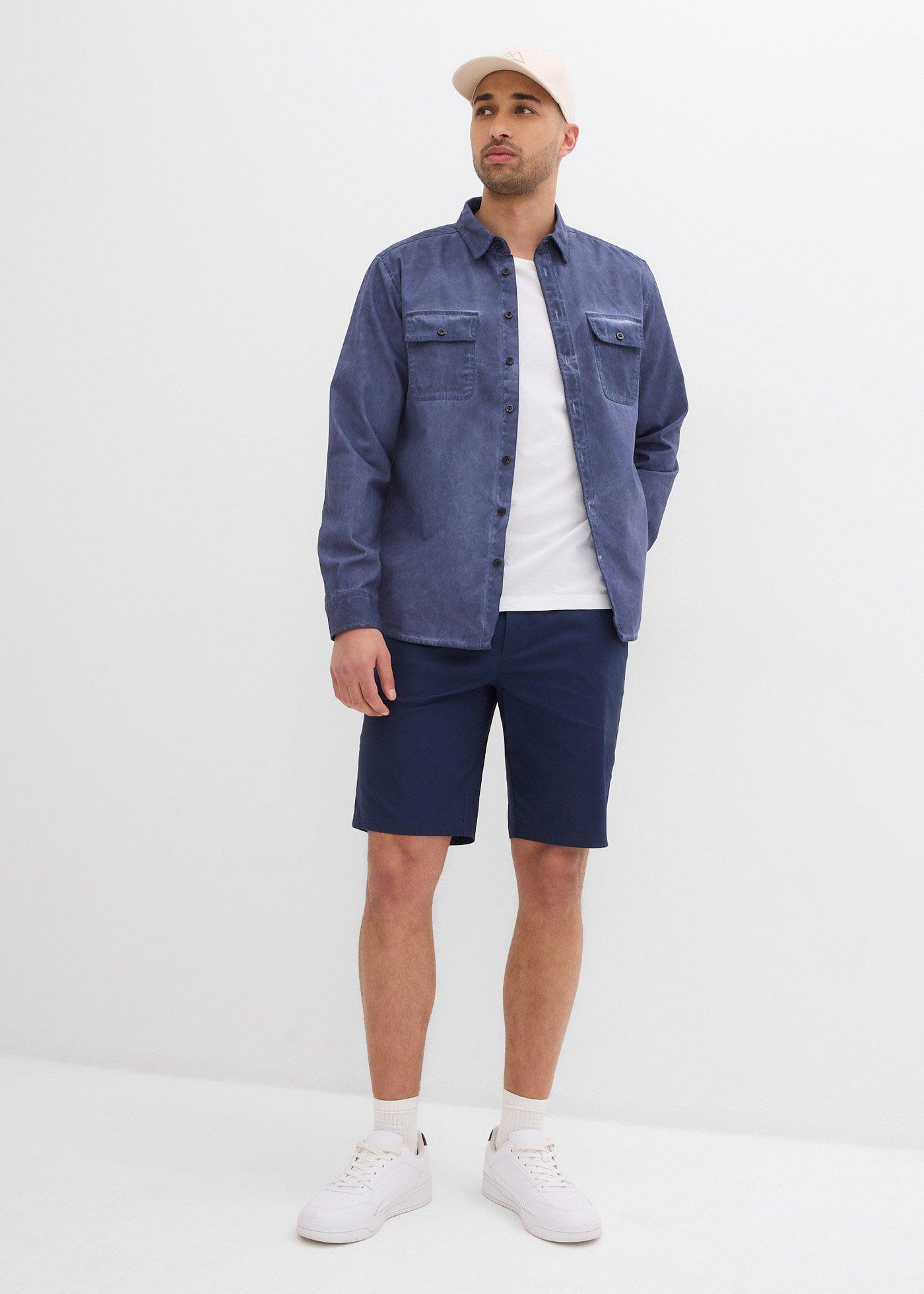 Bermudy chino ze stretchem (2 pary), regular fit - Bonprix