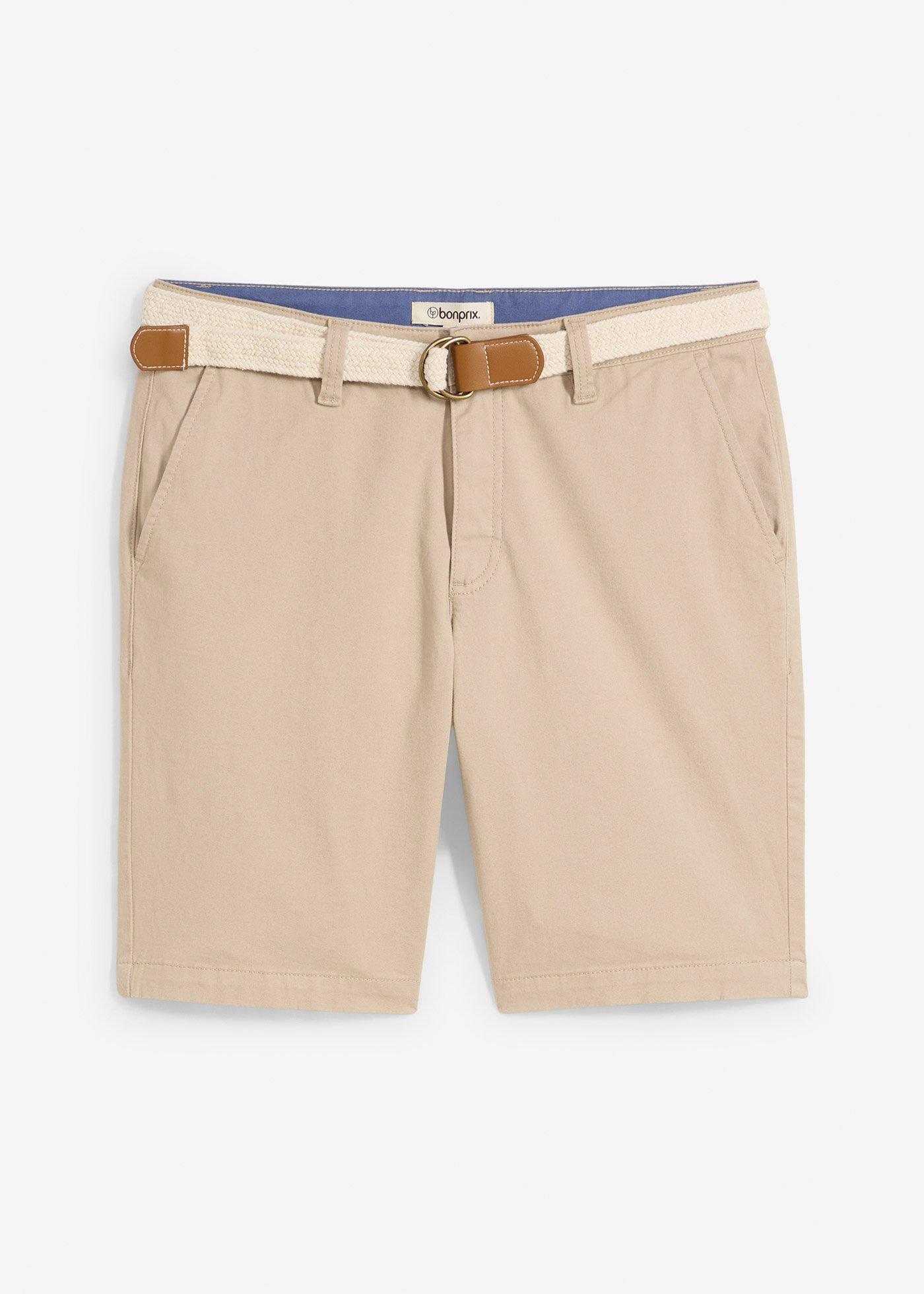Bermuda extensible avec ceinture, regular