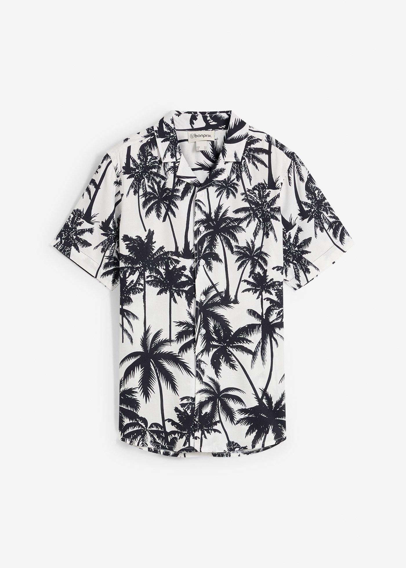 Koszula z krótkim rękawem z miękkiej wiskozy - Bonprix