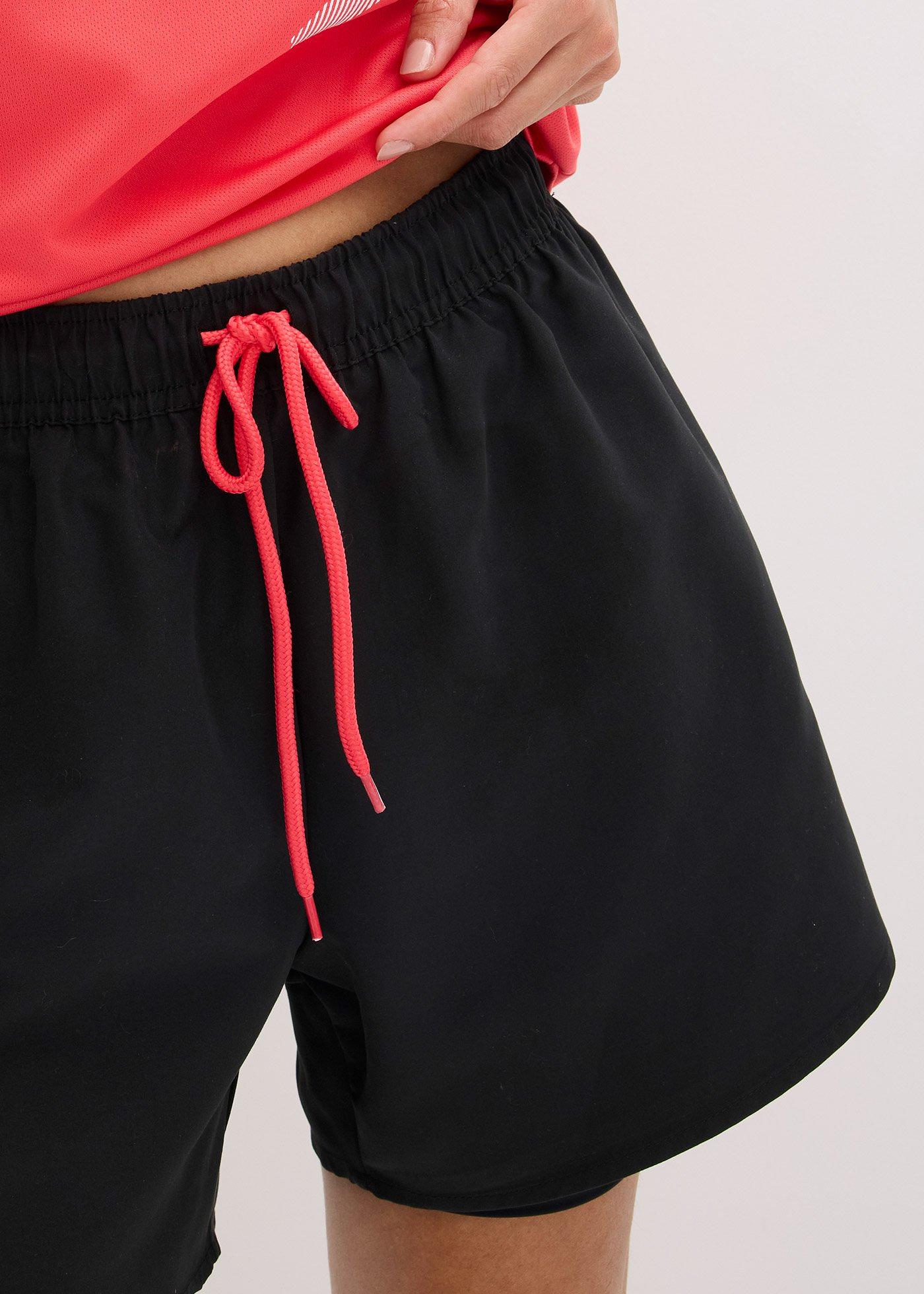Ultralekkie szorty sportowe 2w1 - Bonprix