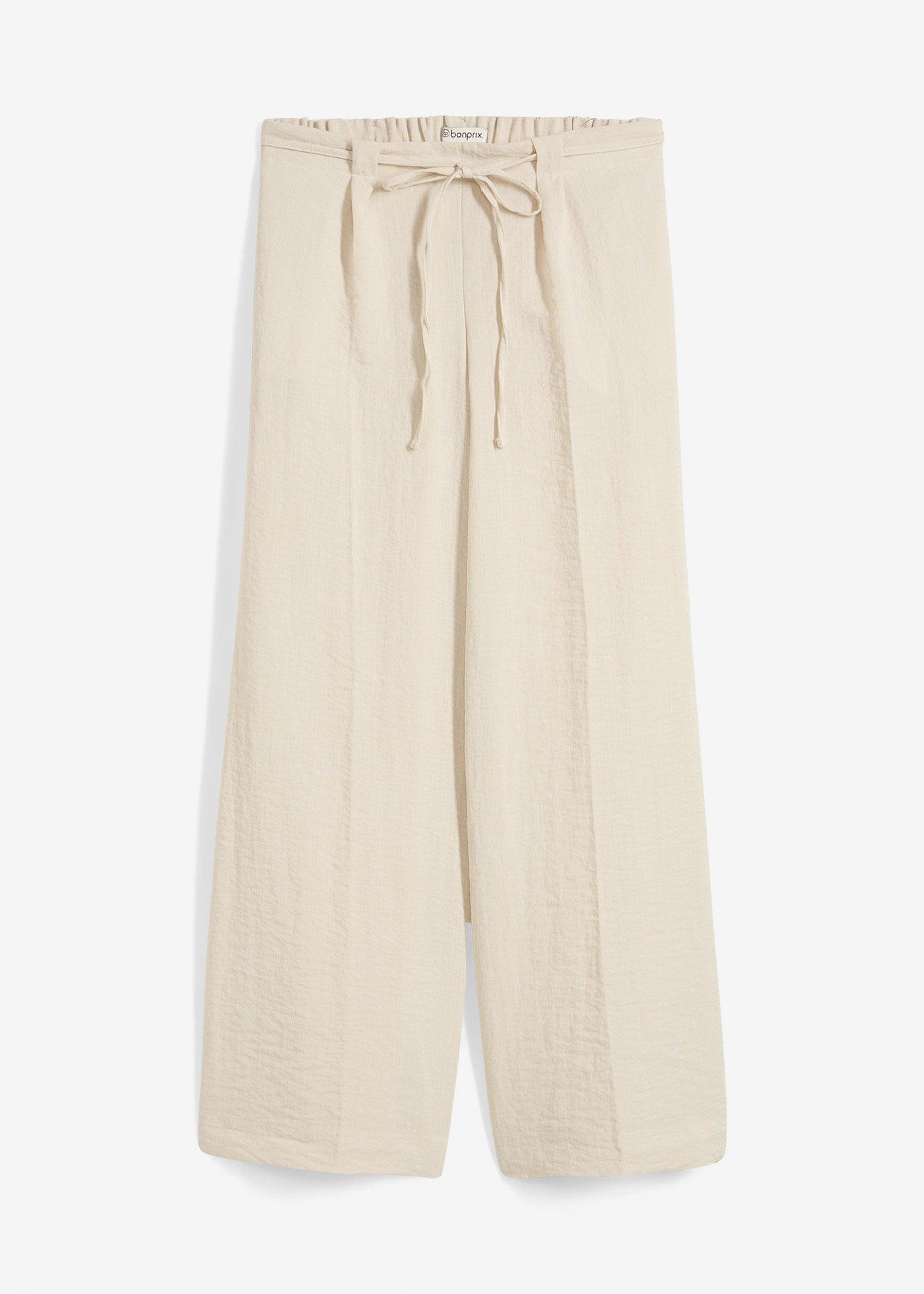 Jupe-culotte fluide en viscose mélangée