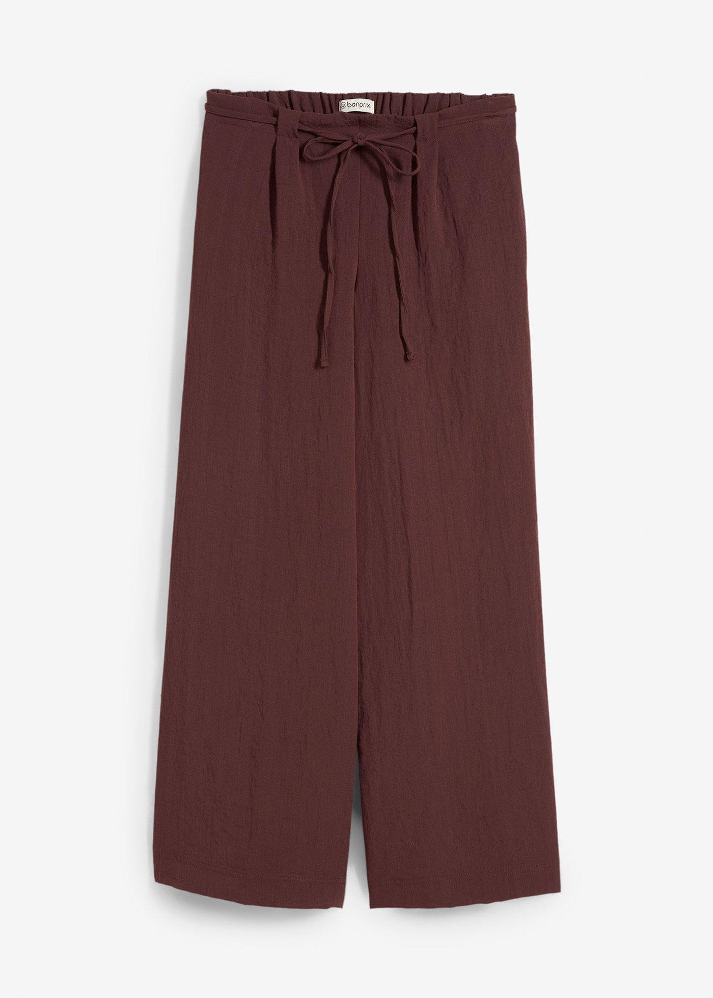 Jupe-culotte fluide en viscose mélangée