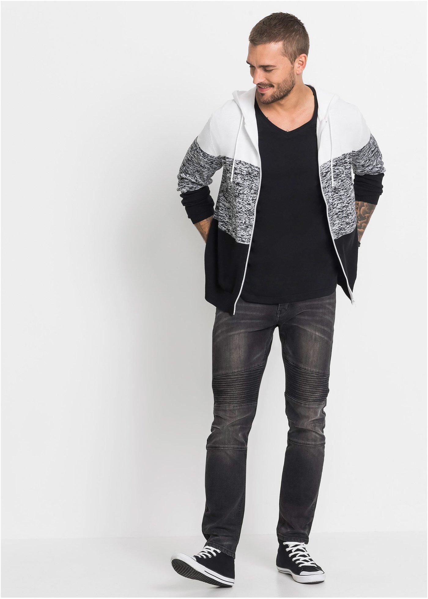 T-shirt z dekoltem w serek (3 szt.) - Bonprix