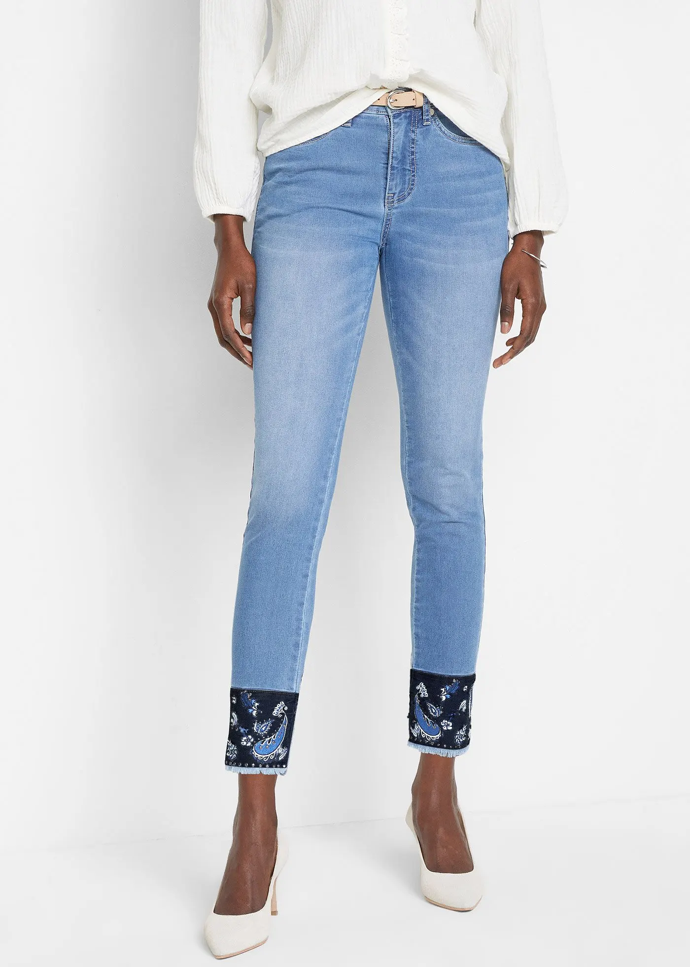 Bonprix Slim-Fit-Джинсы со средней талией, стрейч