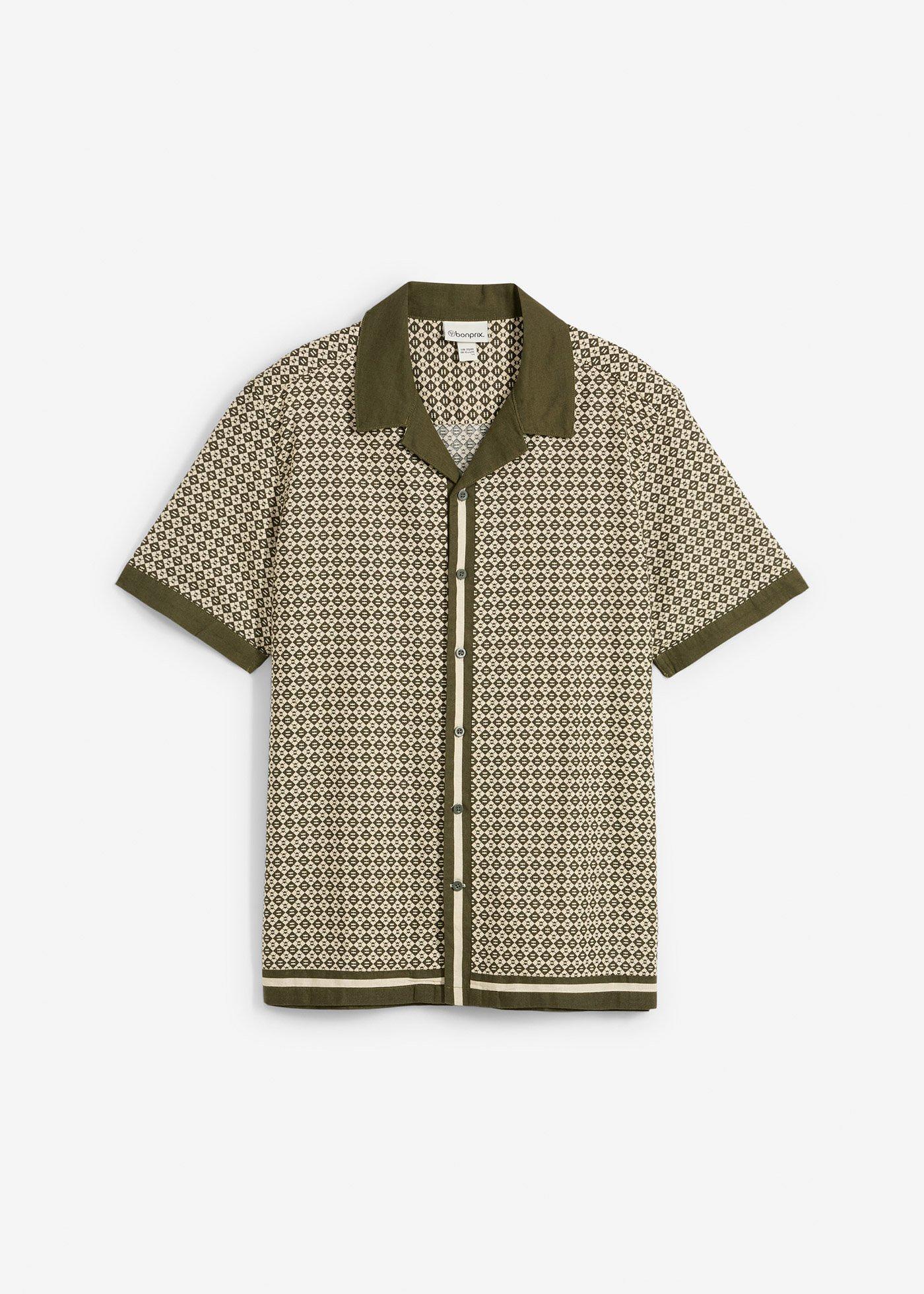 Chemise manches courtes en lin majoritaire
