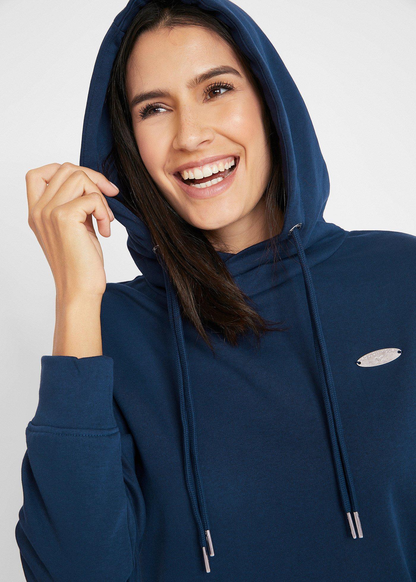 Sukienka dresowa z kapturem - Bonprix