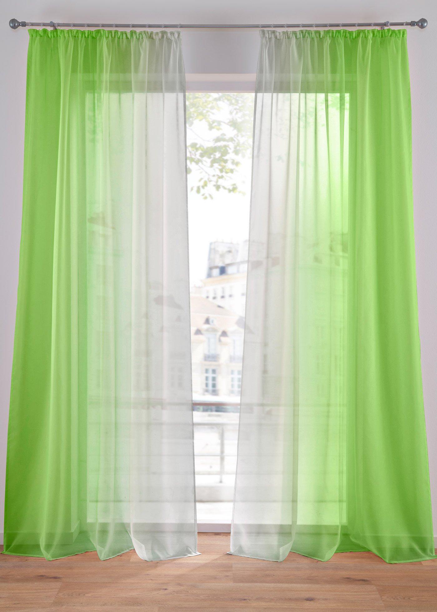 Lot de 2 voilages en tissu léger, aussi en XXL