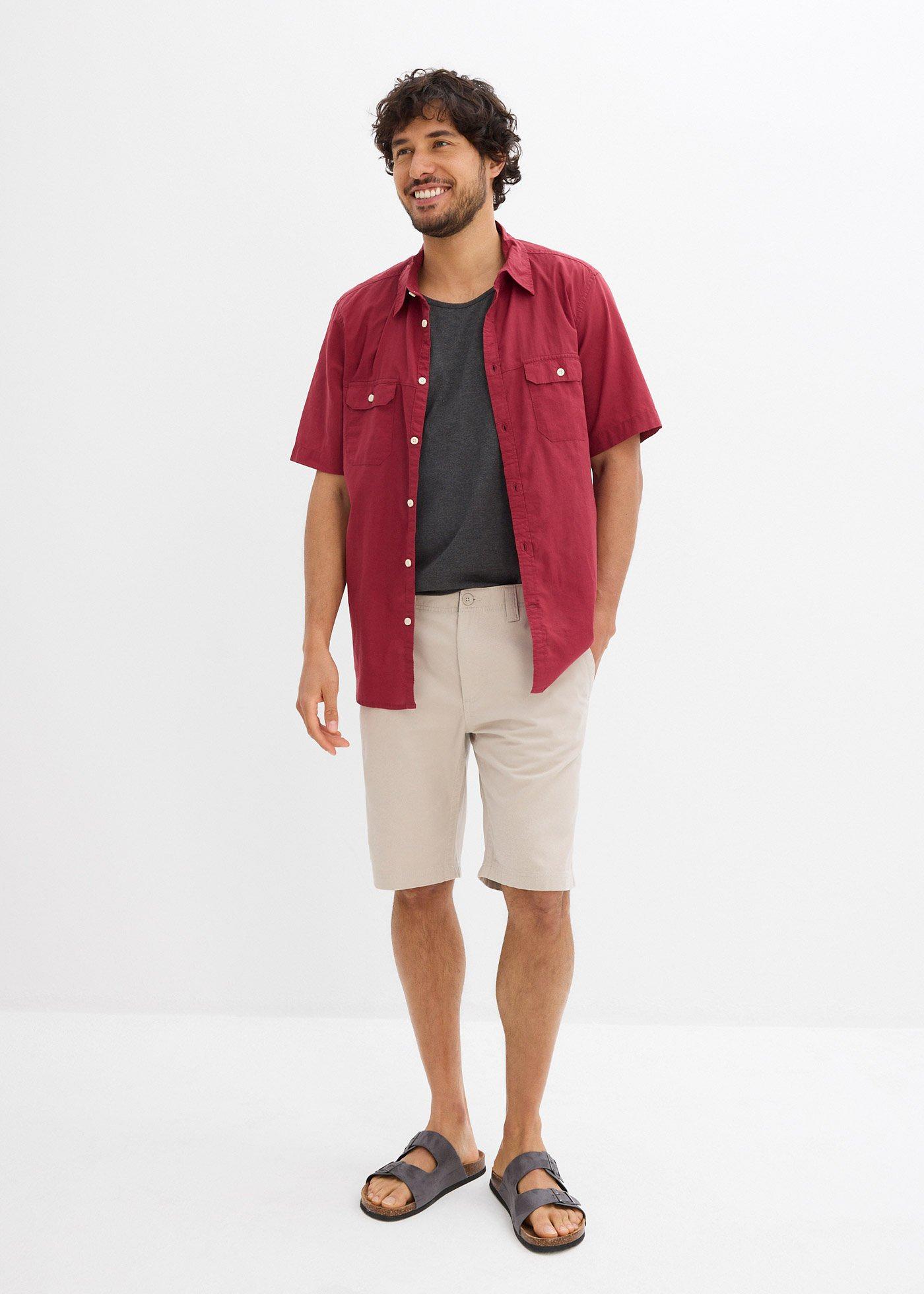 Bermudy chinosy, z czystej bawełny, regular fit - Bonprix