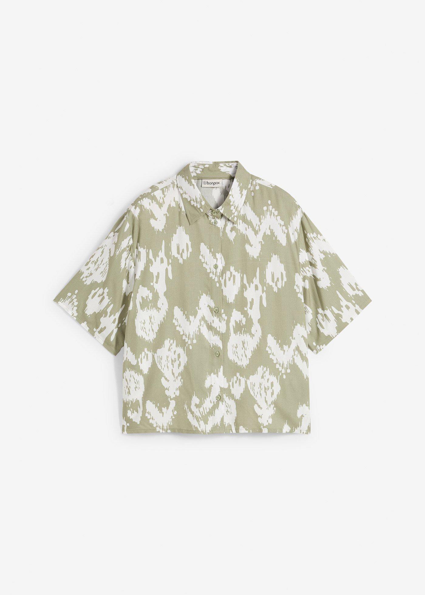 Chemisier en viscose avec imprimé ethnique