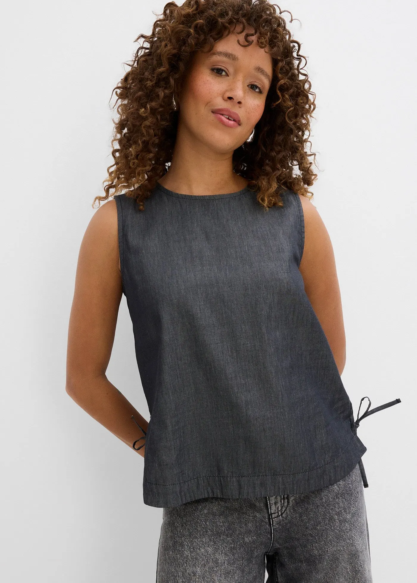 Джинсы Bonprix-Blusentop aus Bio-Baumwolle