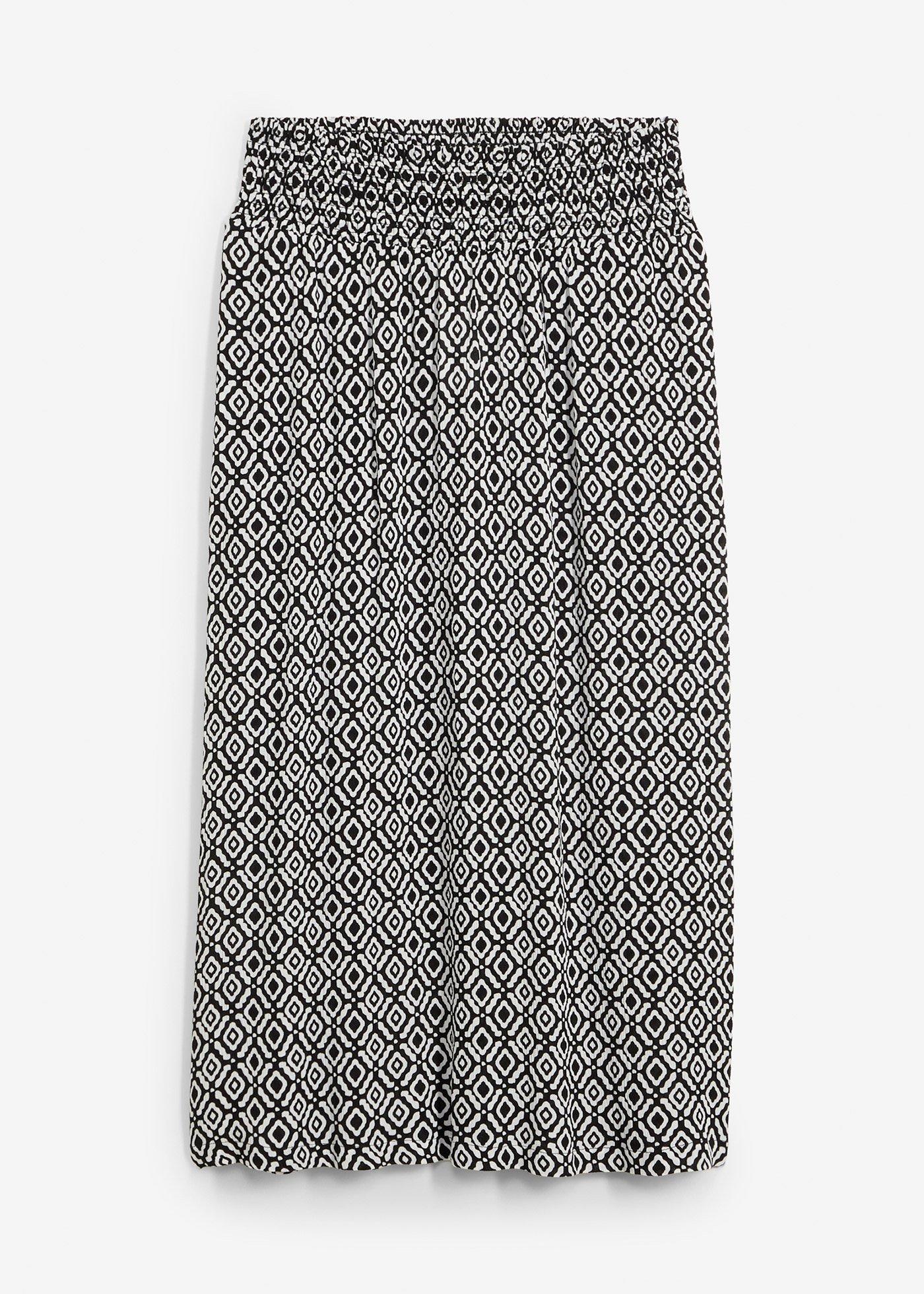 Jupe longue en viscose effet f