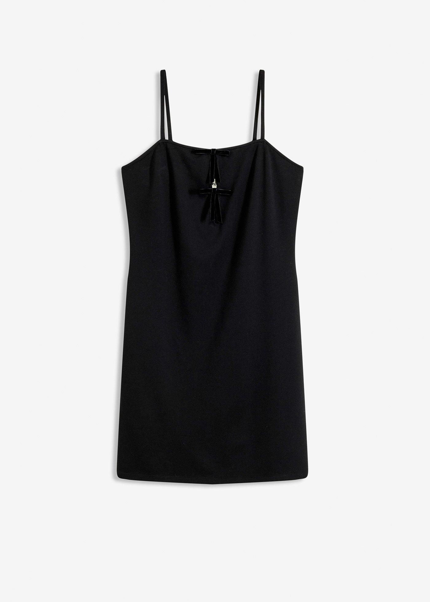 Robe courte avec nœuds en velours