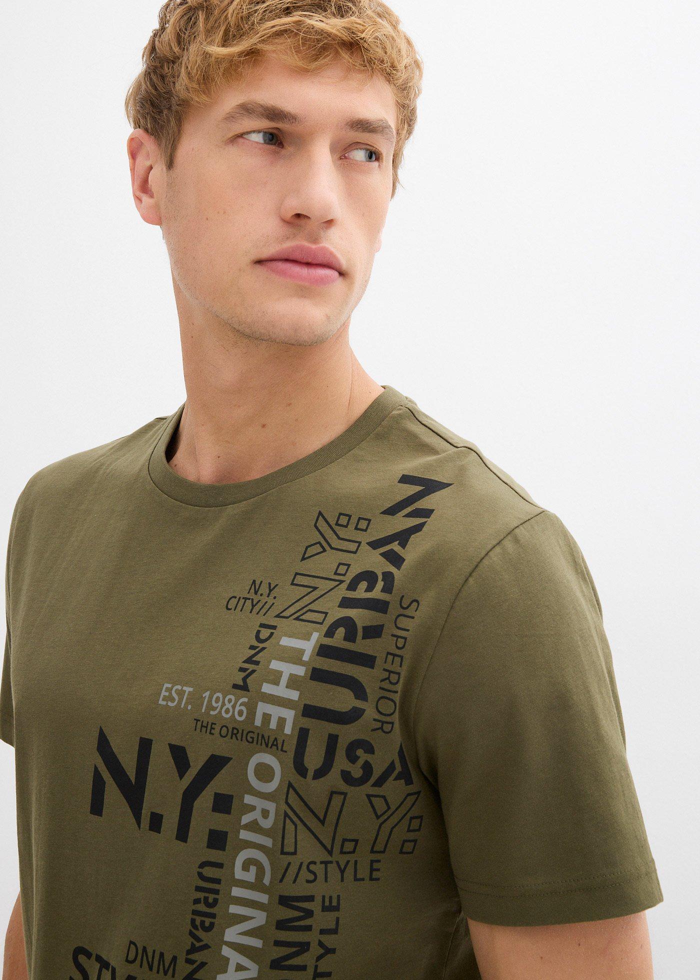 T-shirt z bawełny organicznej - Bonprix