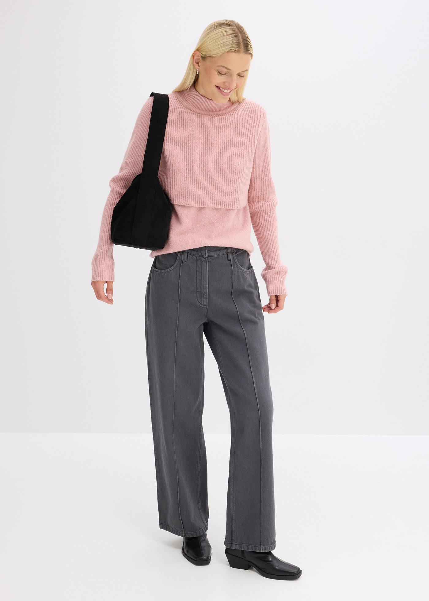 Sweter warstwowy - Bonprix