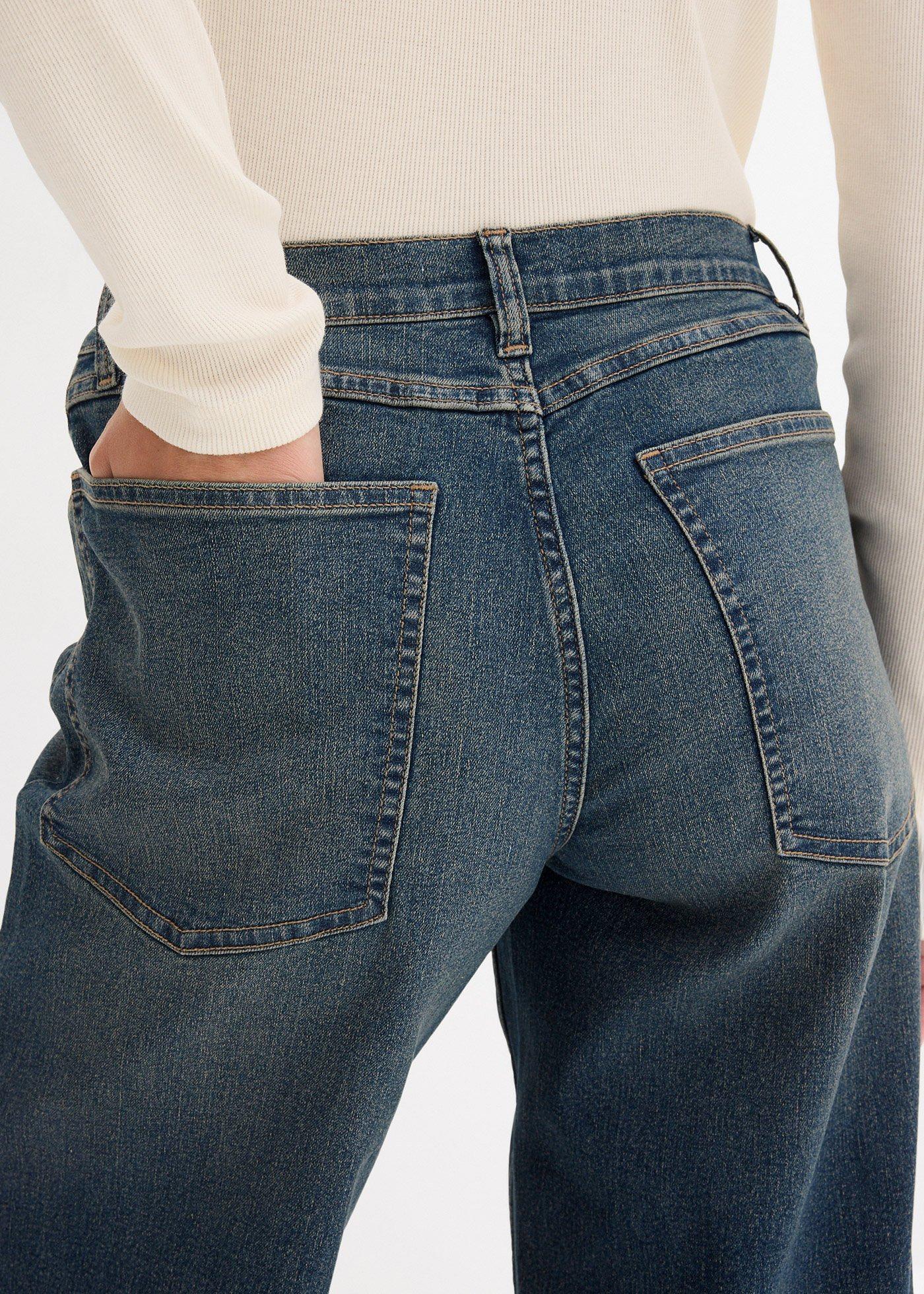 Jeansy wide leg, high waist - Bonprix