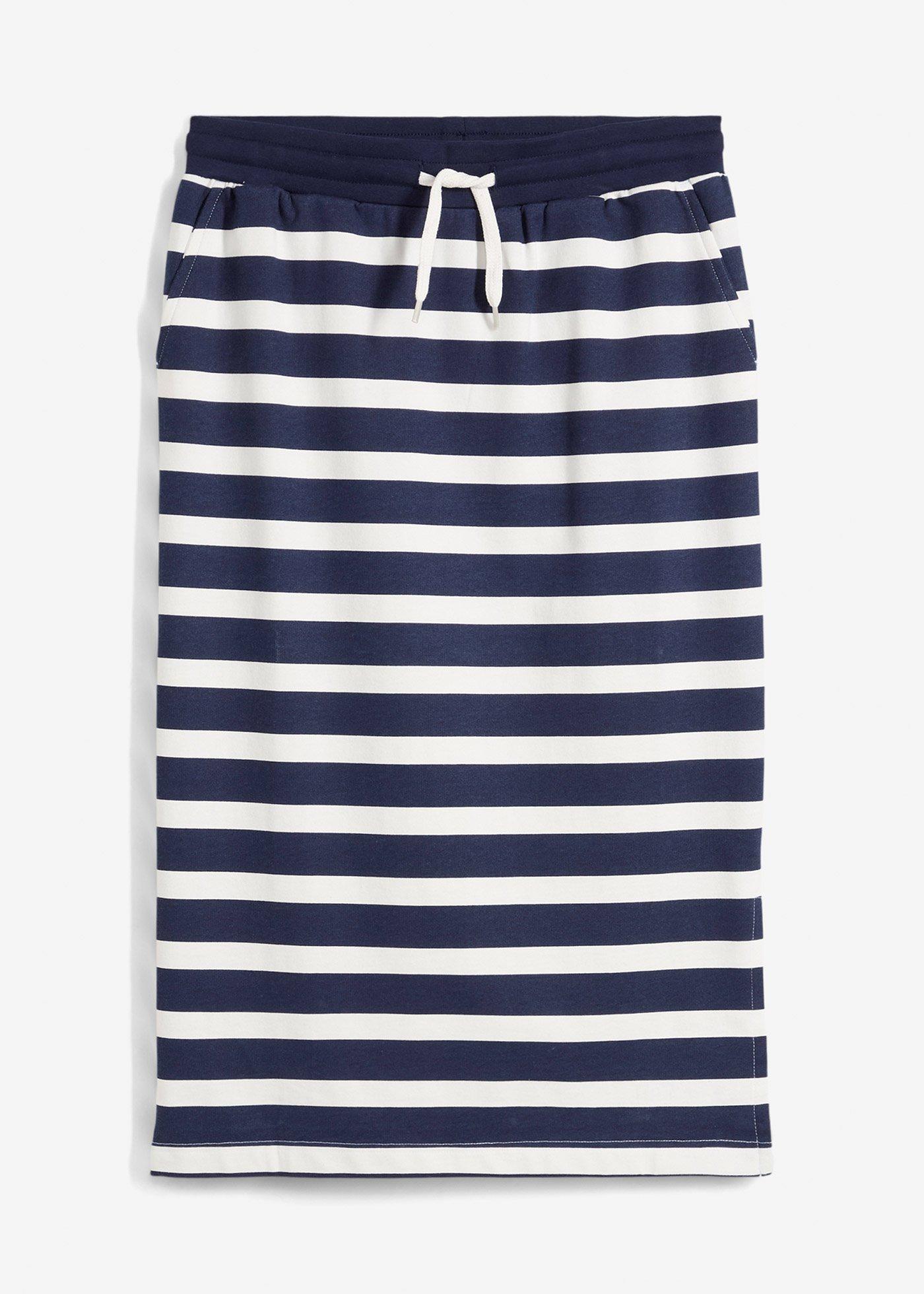 Jupe midi en molleton