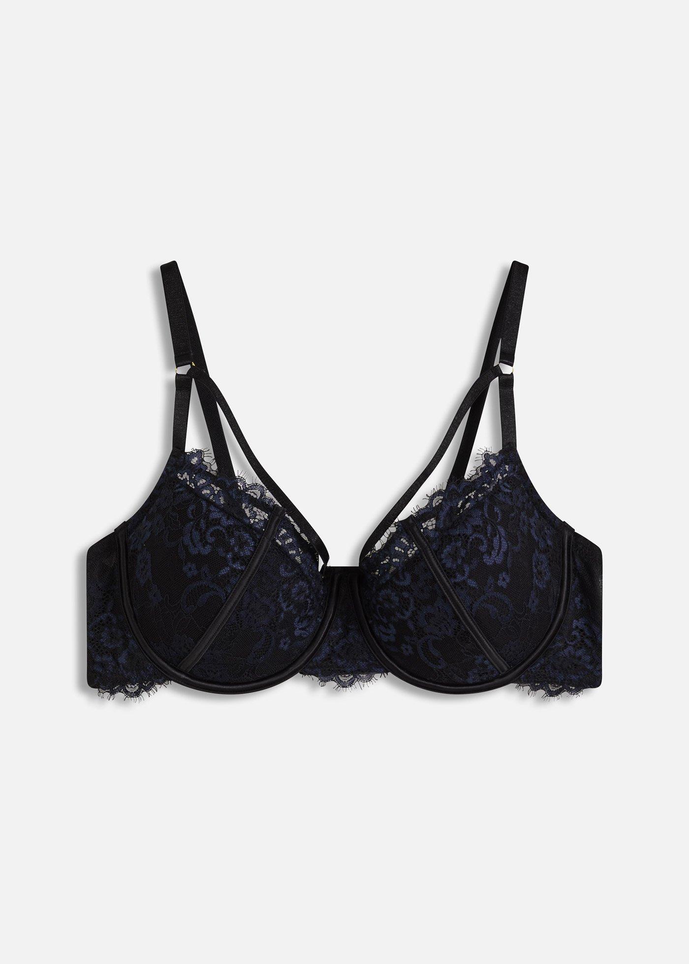 Soutien-gorge à coques avec dentelle à franges