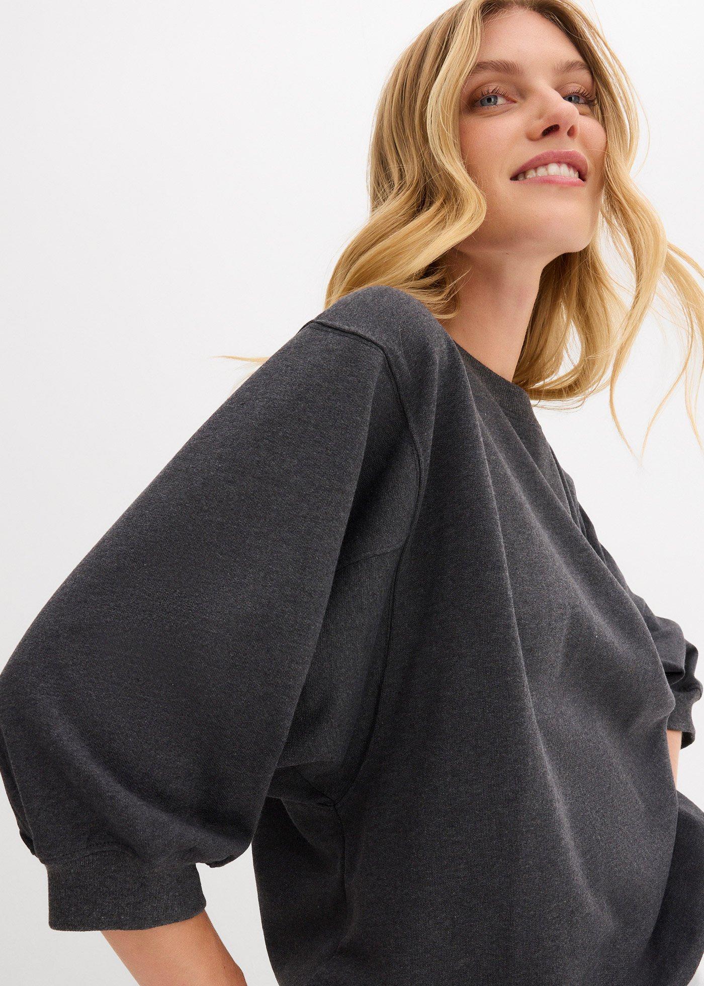 Bawełniana bluza oversize - Bonprix