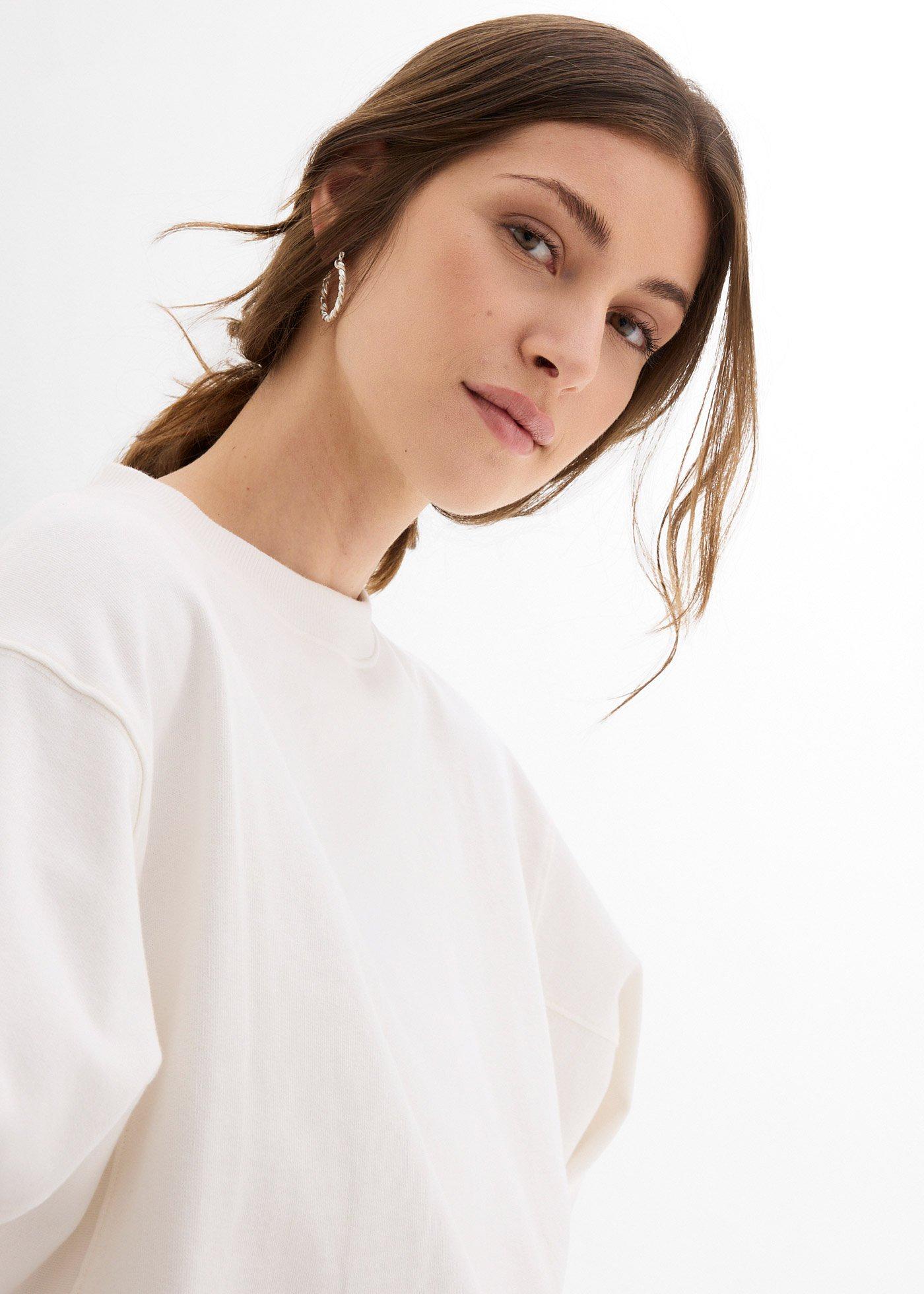 Bawełniana bluza oversize - Bonprix