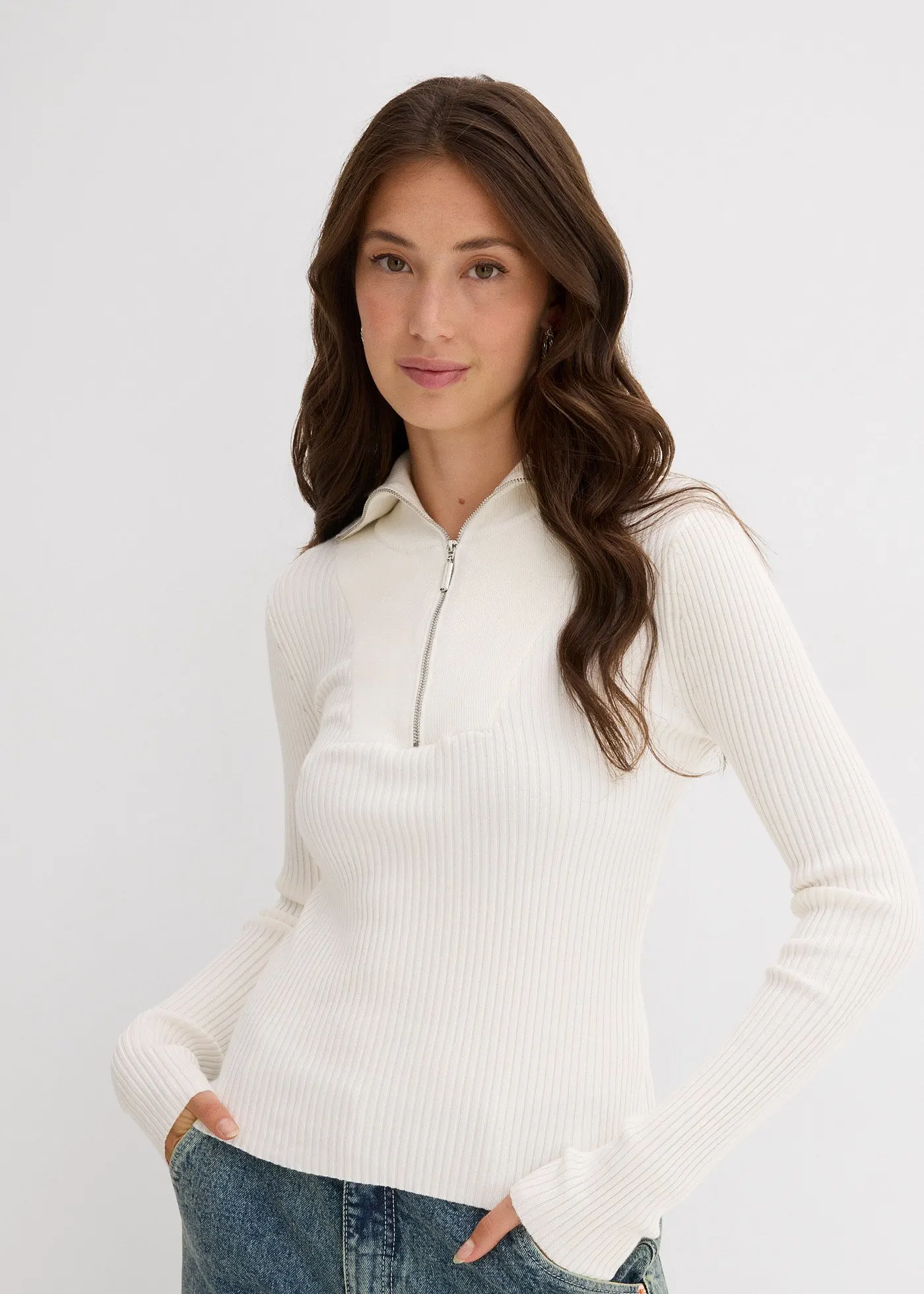 Футболка Bonprix Rippshirt из мягкой вискозы-Микс